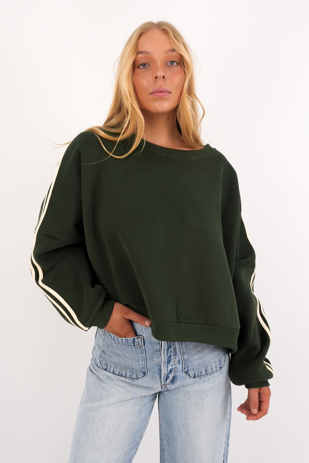 Contrast Sweatshirt Hunter