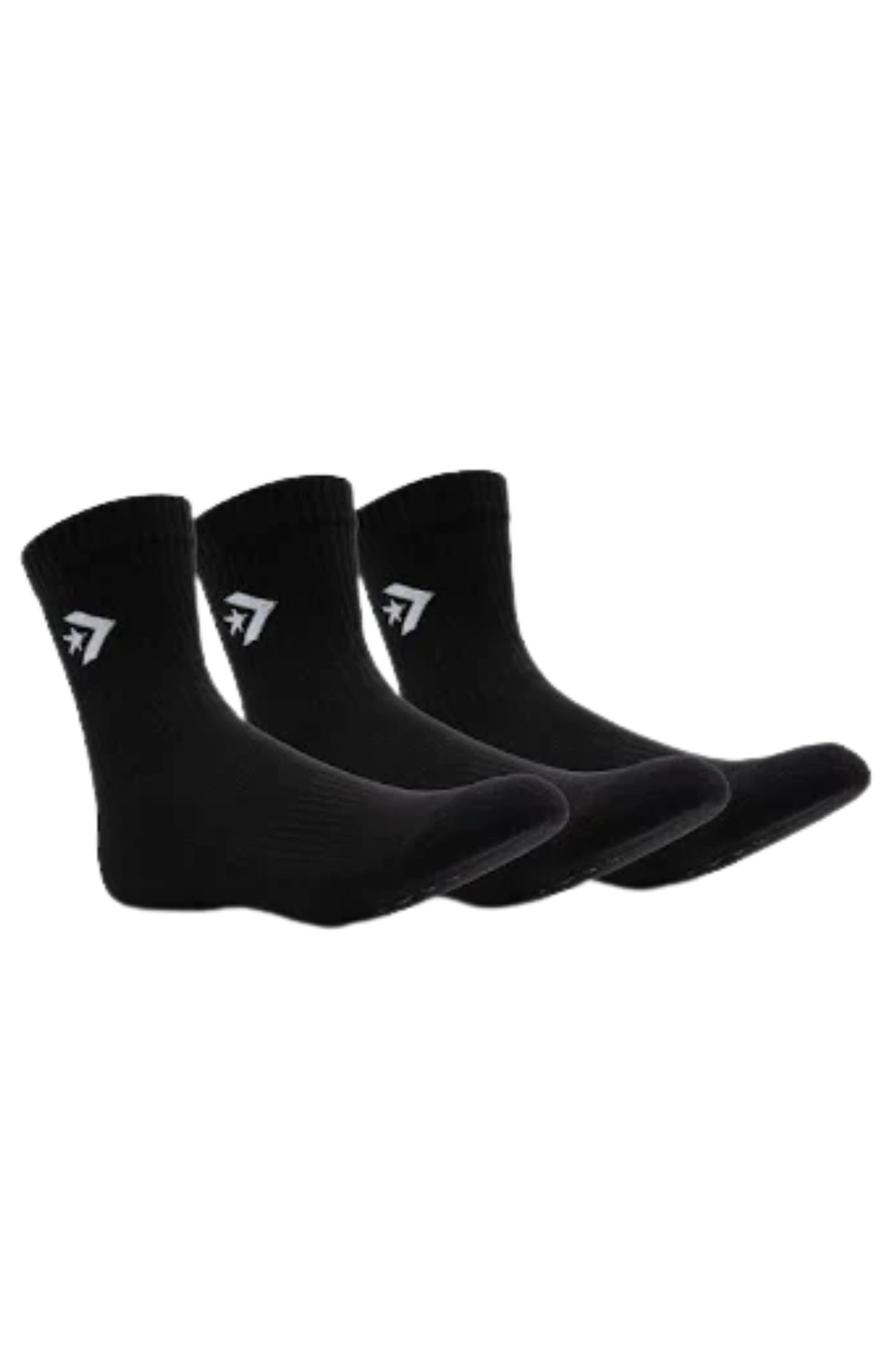 Converse Crew Sock 3PK Black