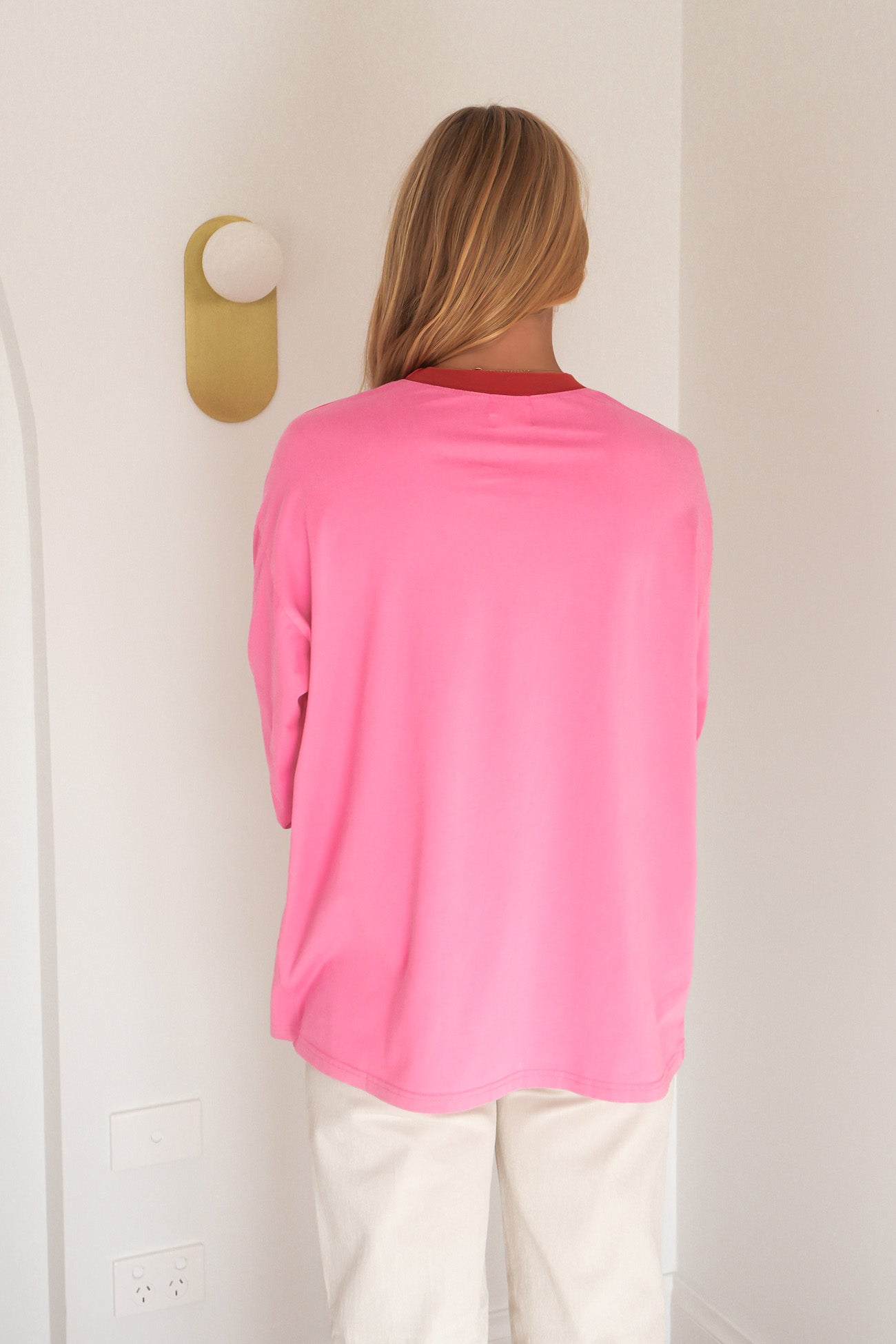 Cool It Cowboy Long Sleeve Tee Pink