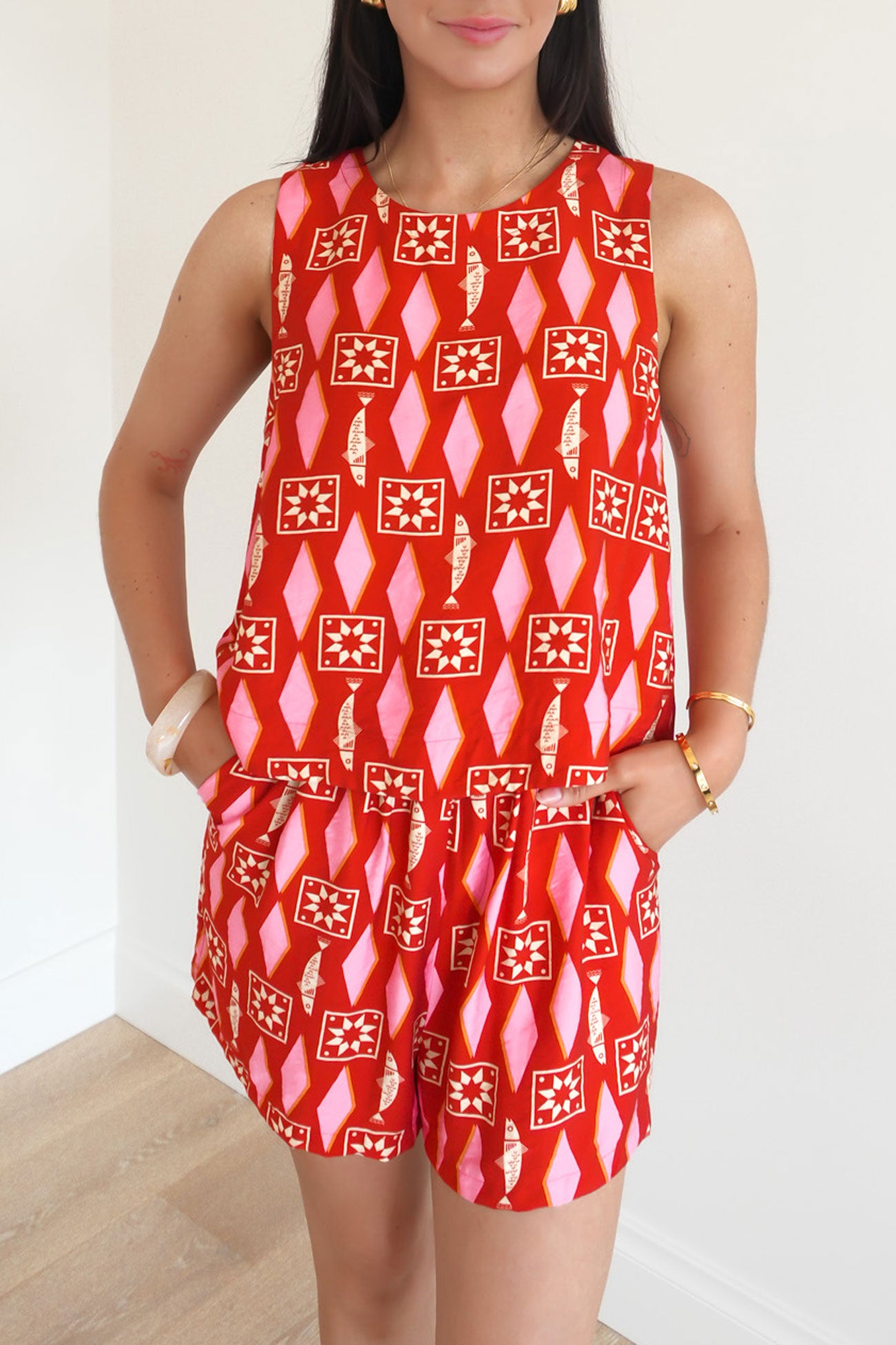 Copacabana Short Sardinia Geo Print