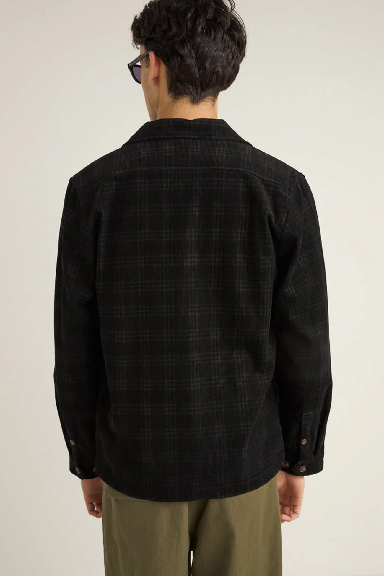 Cord-Check-Overshirt-Black-bjpg