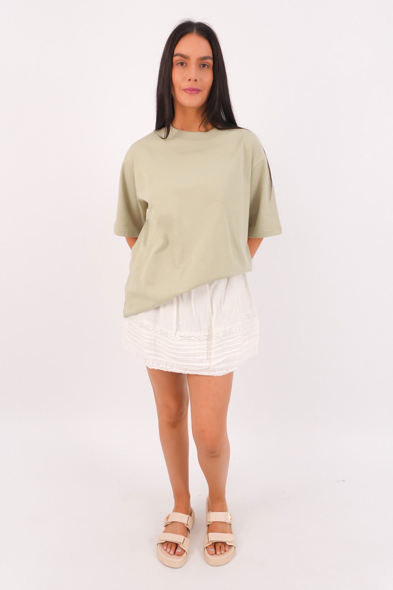 Core Oversized Tee Khaki
