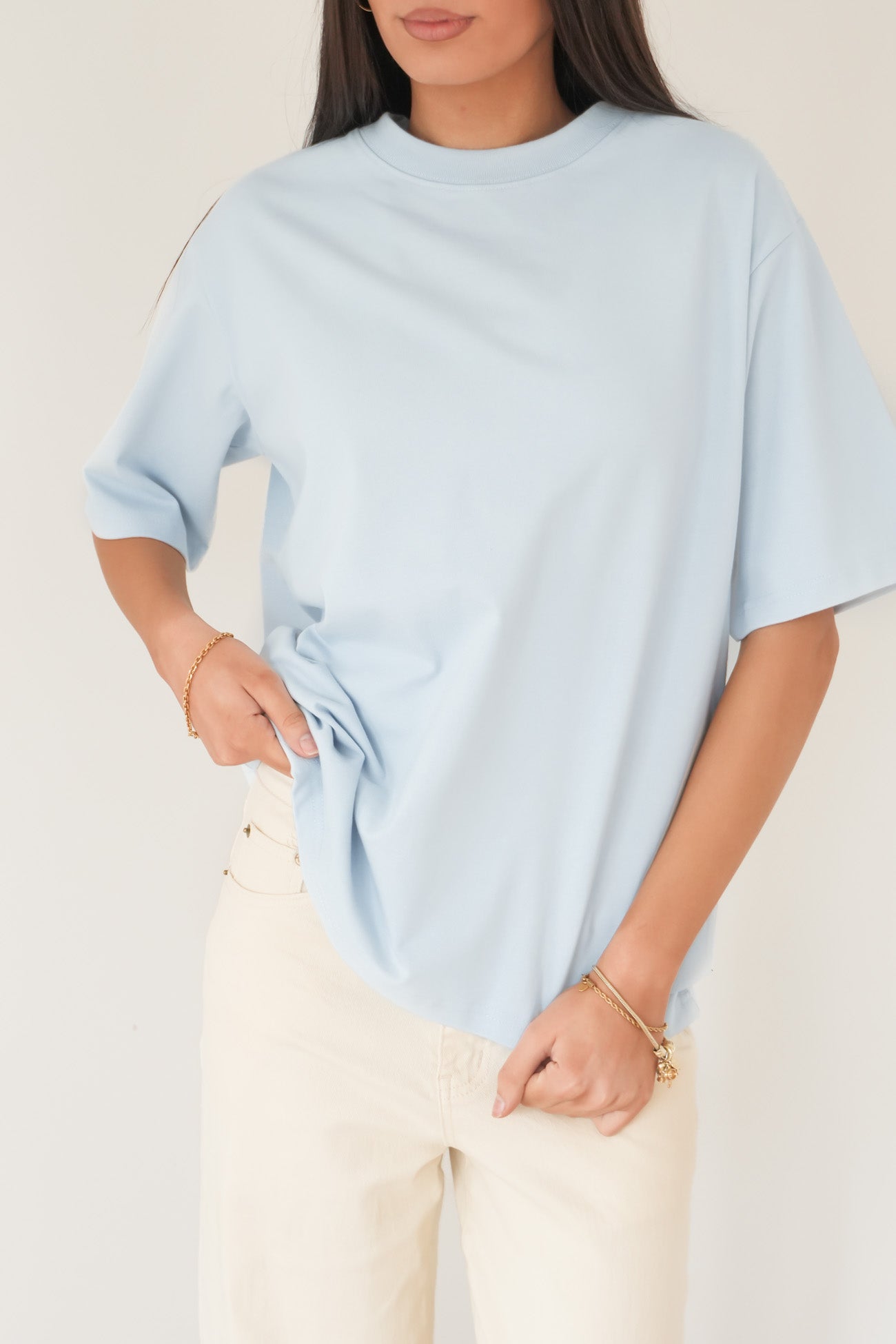 Core Oversized Tee Light Blue