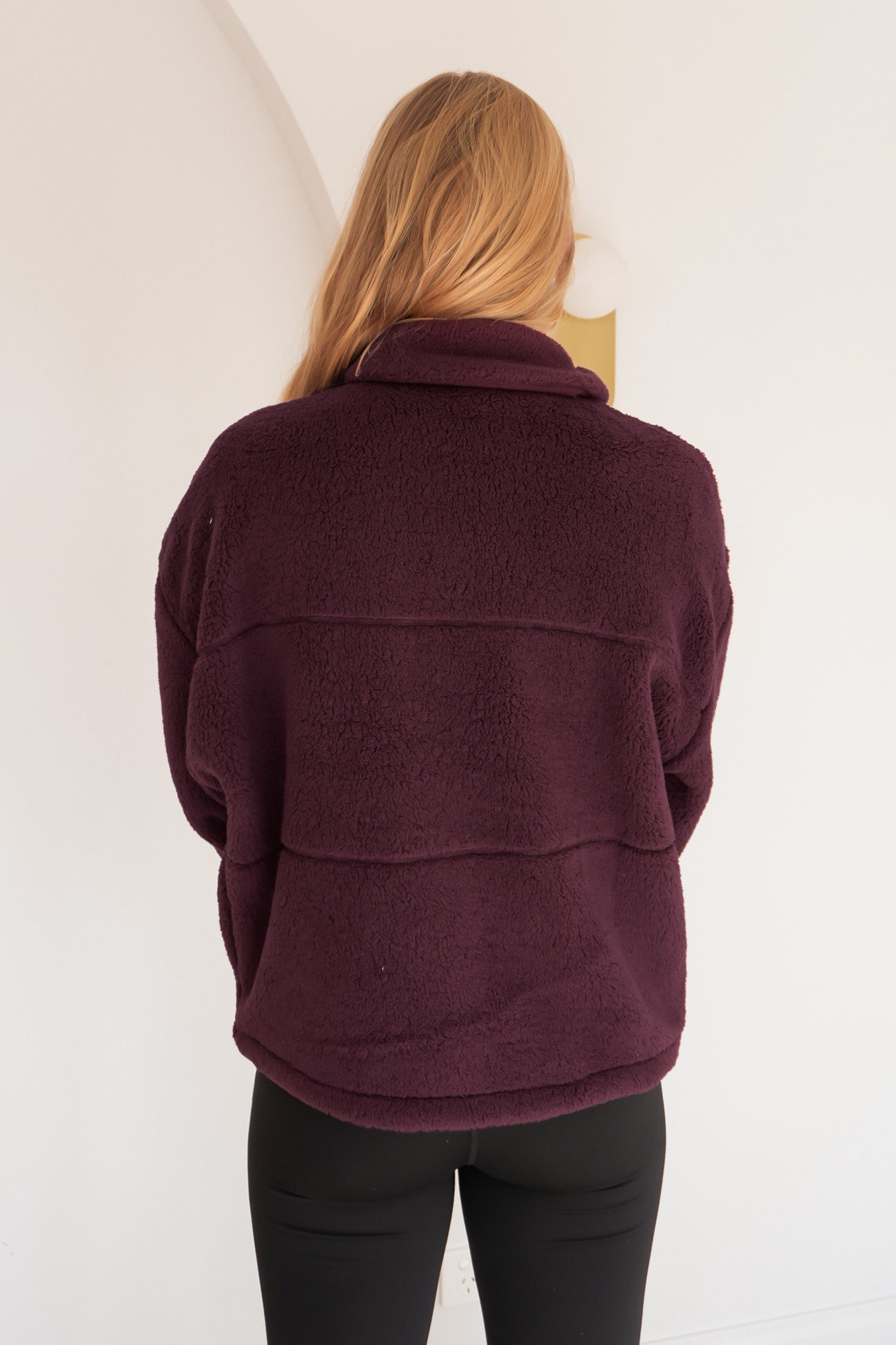 Cosy Club Teddy Jacket Wine