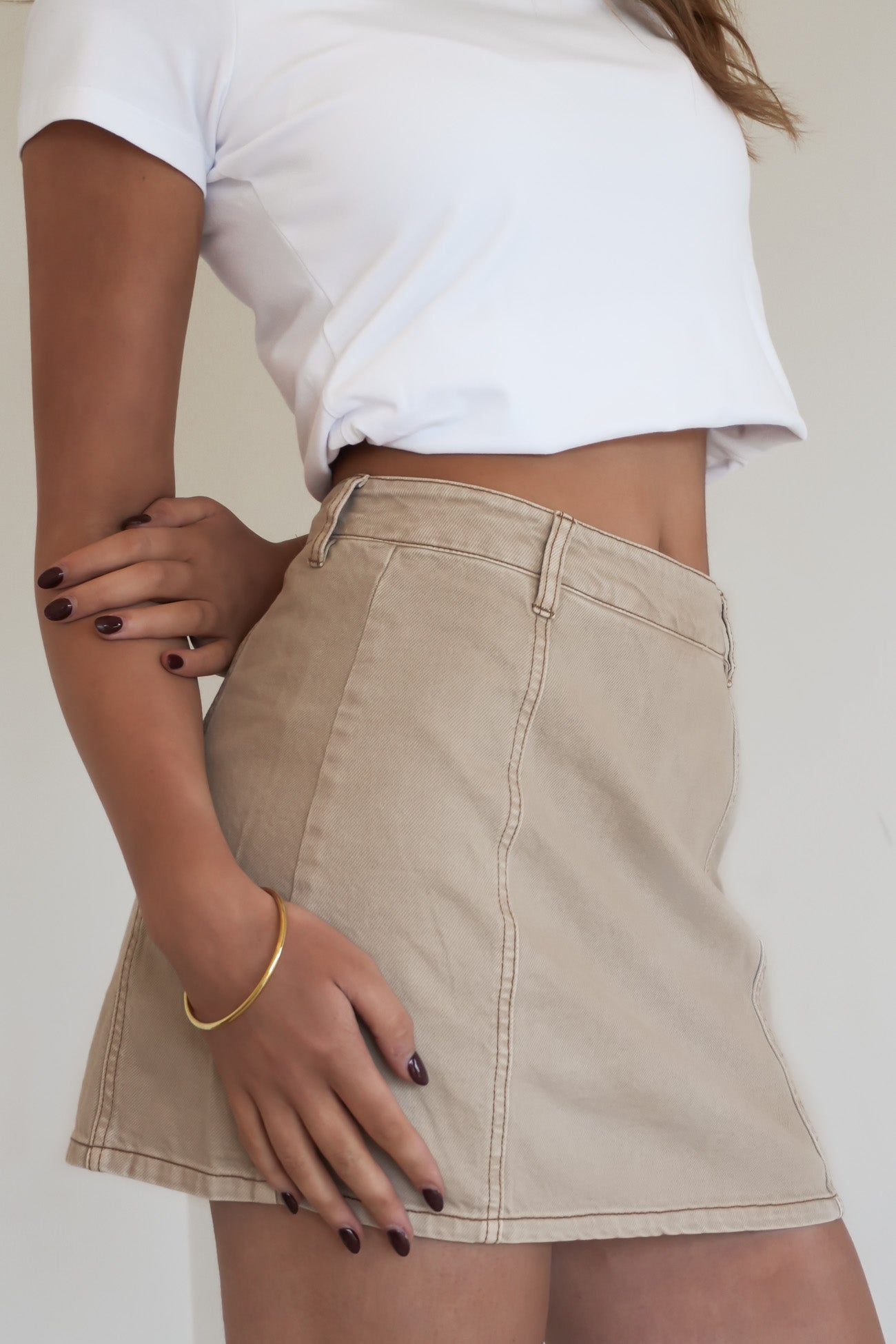 Cove Mini Skort Beige