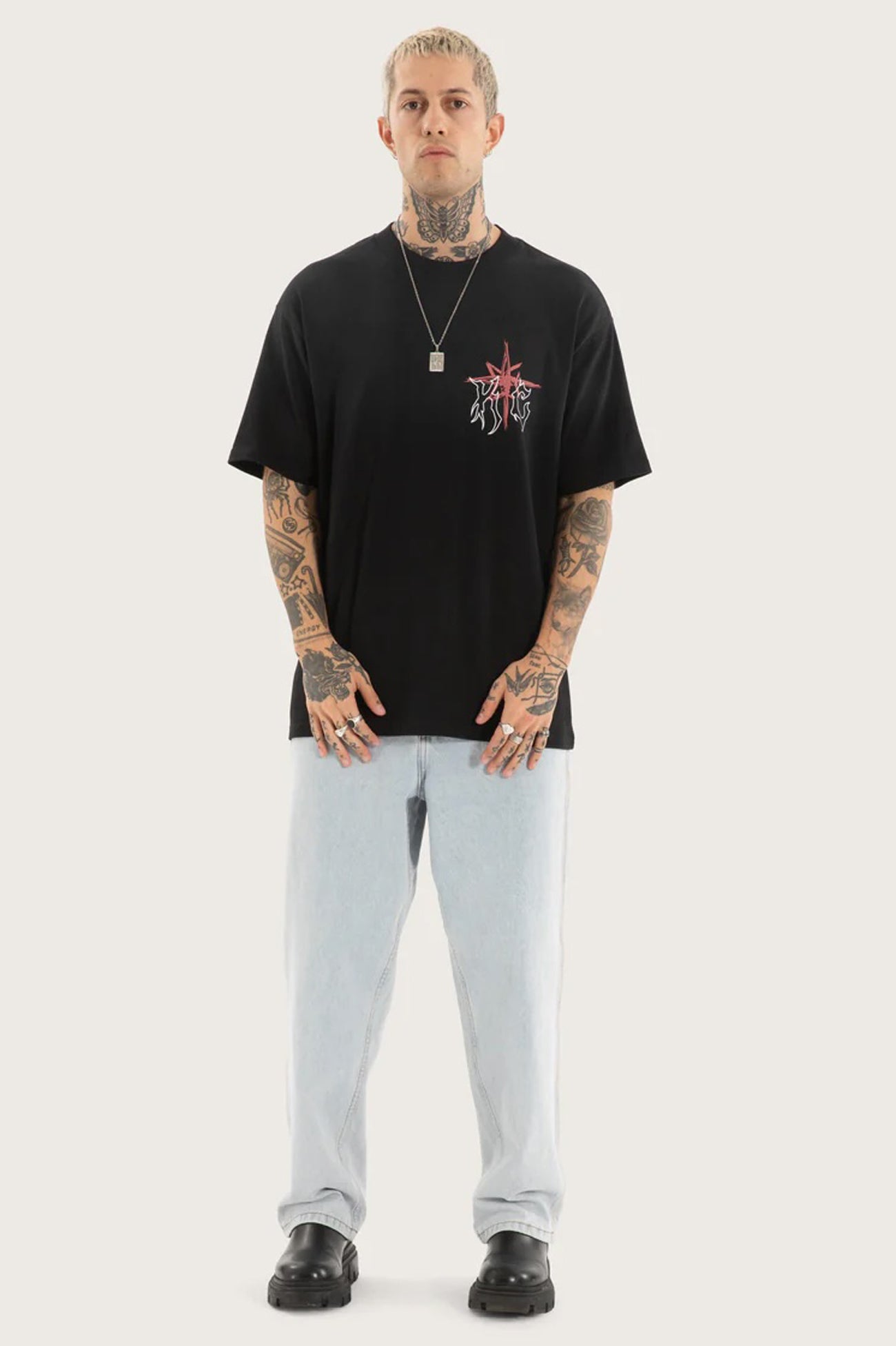 Coven Box Fit Tee Jet Black f1
