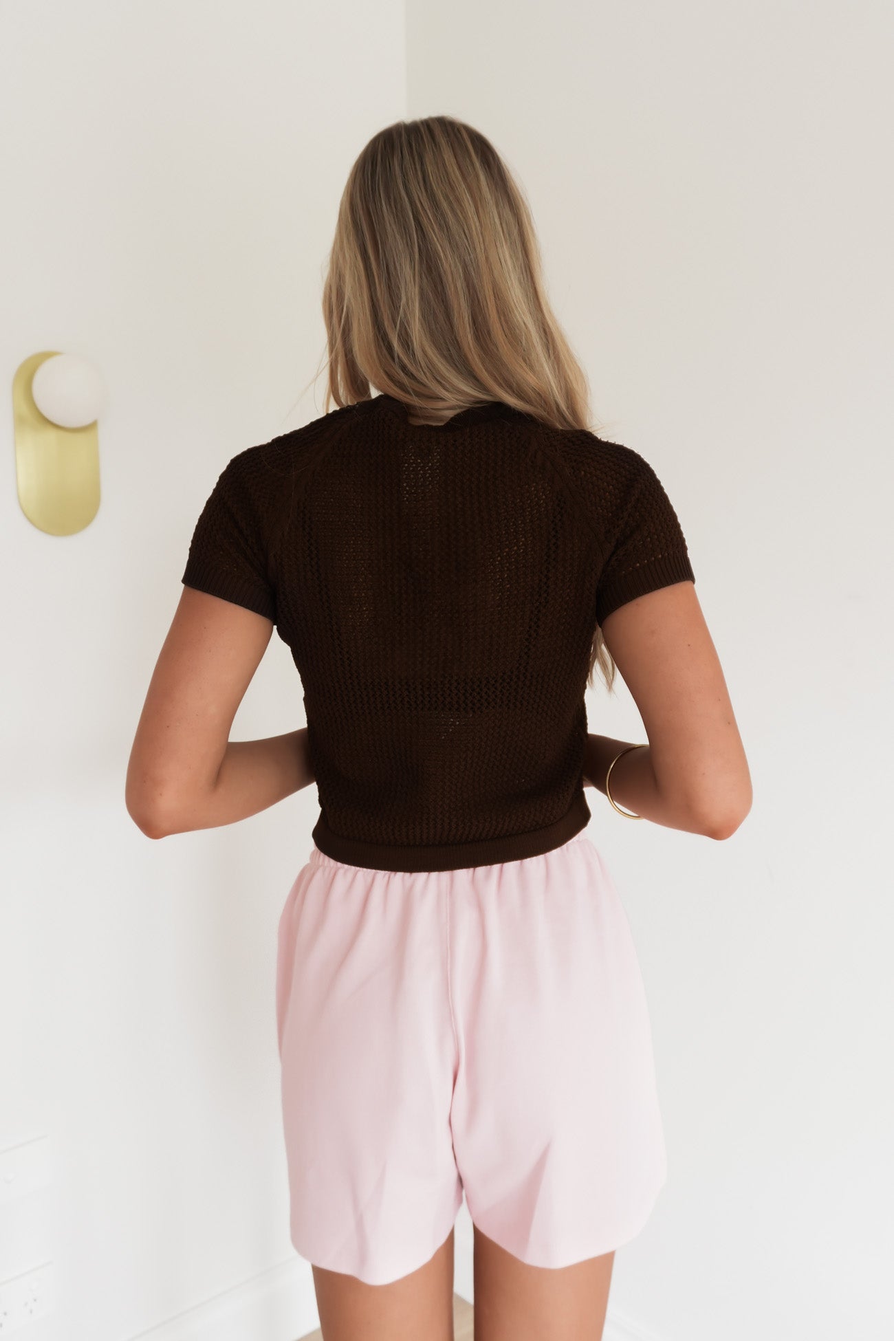 Crochet Tee Aurora Coffee