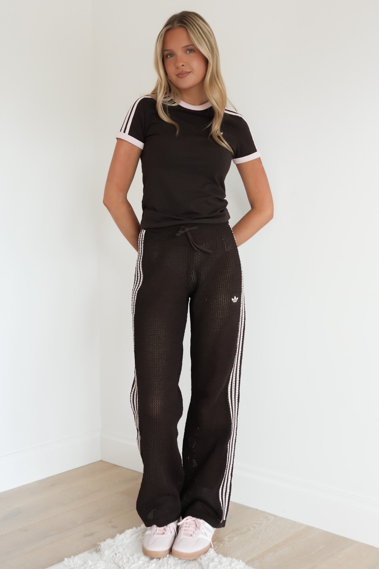 Crochet Track Pant Aurora Coffee