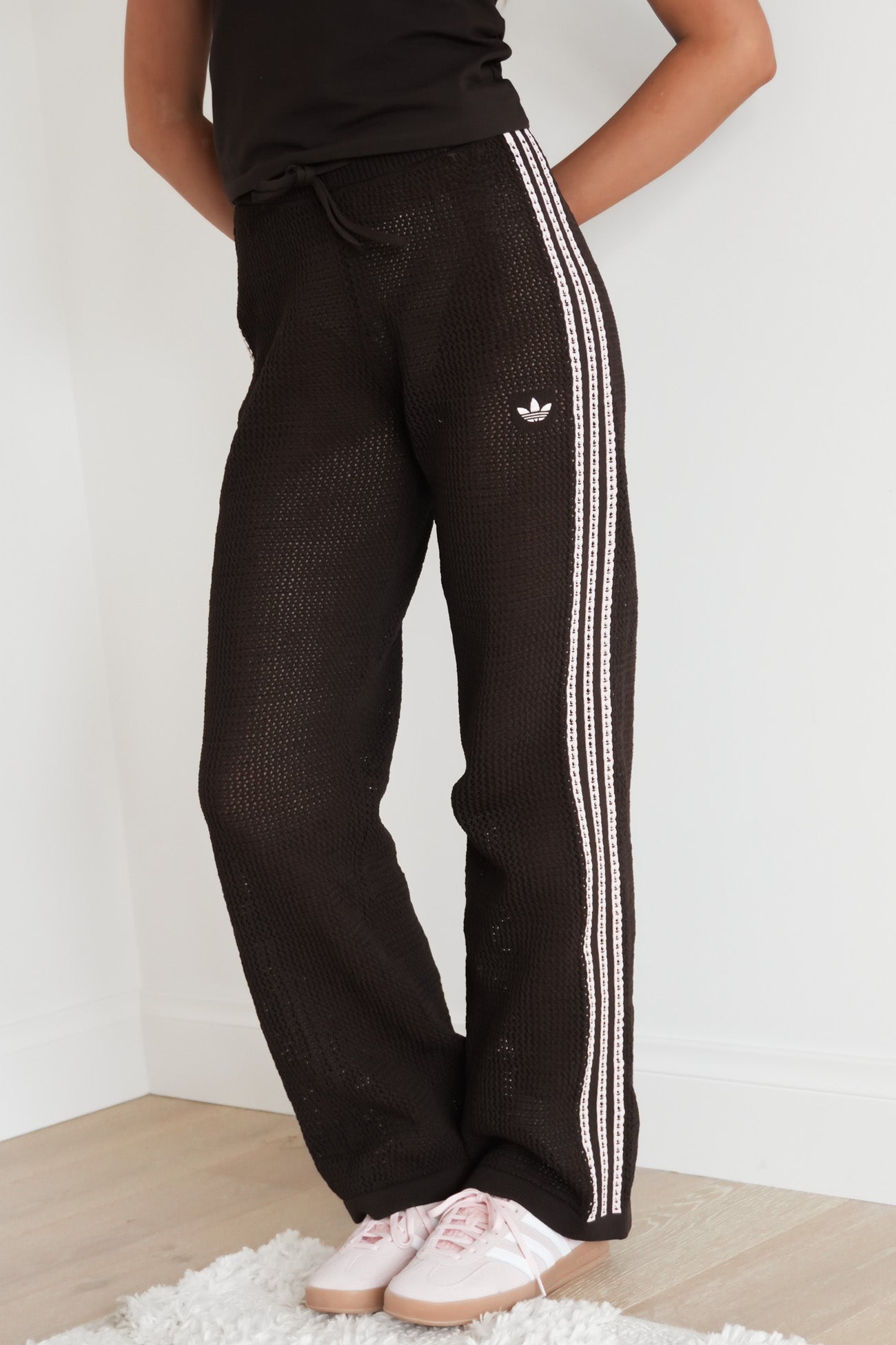 Crochet Track Pant Aurora Coffee
