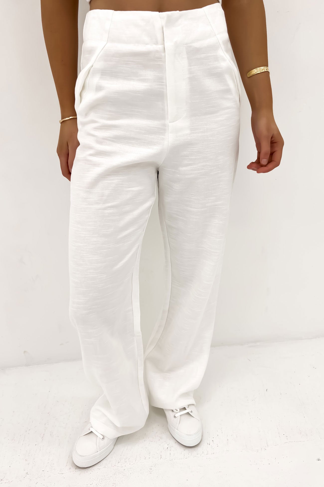 Cyrus Linen Pant White