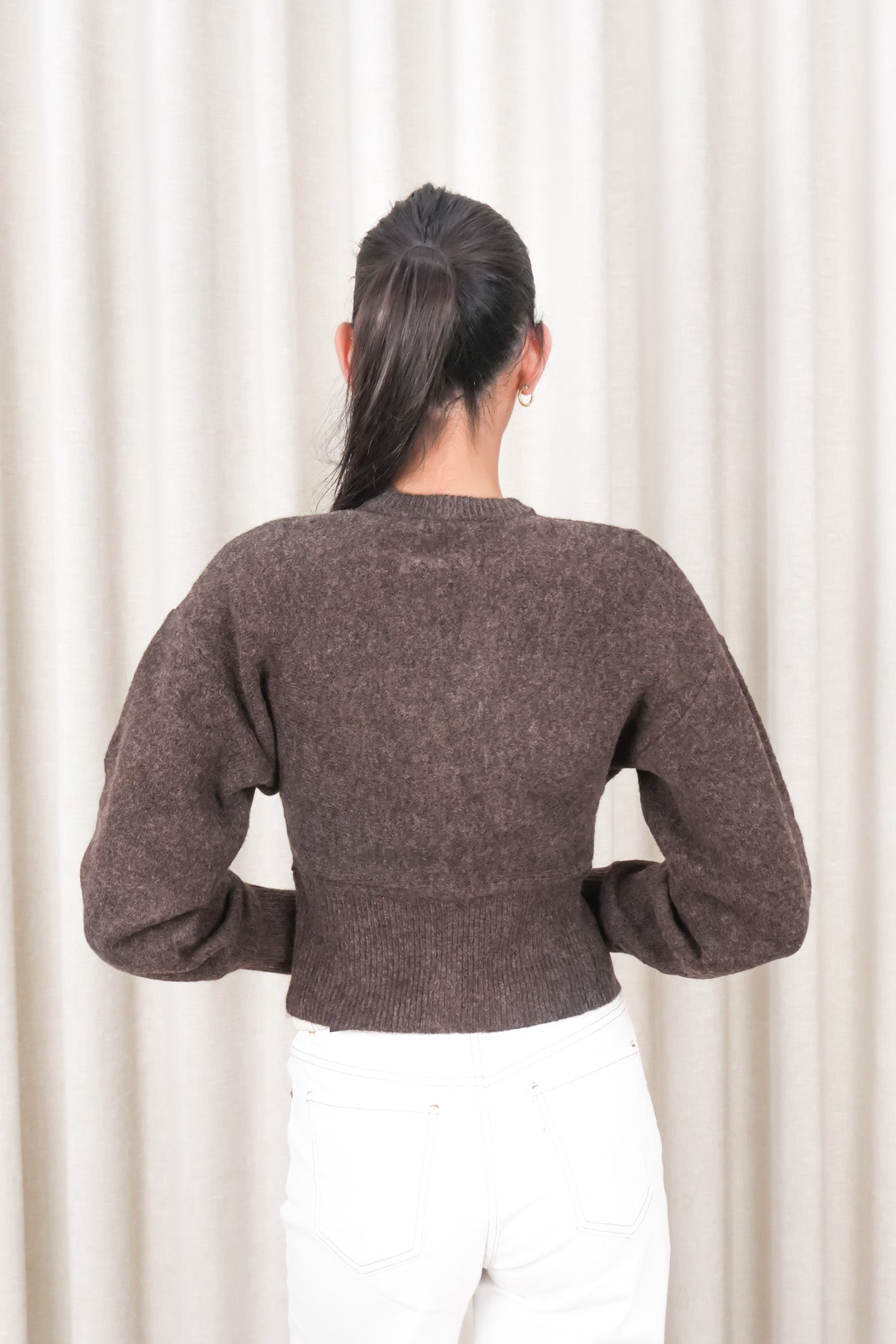 Nelly Knit Cardi Brown