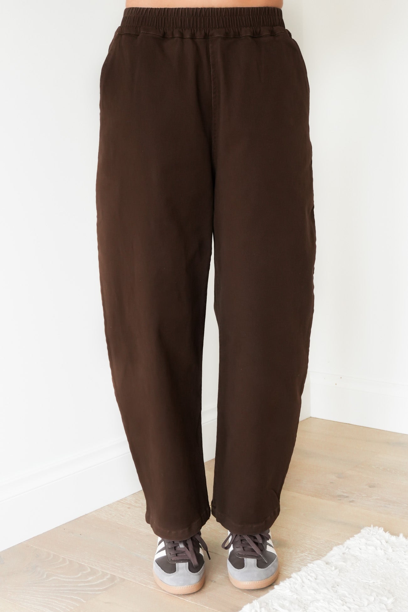 Torie Tapered Denim Pant Chocolate