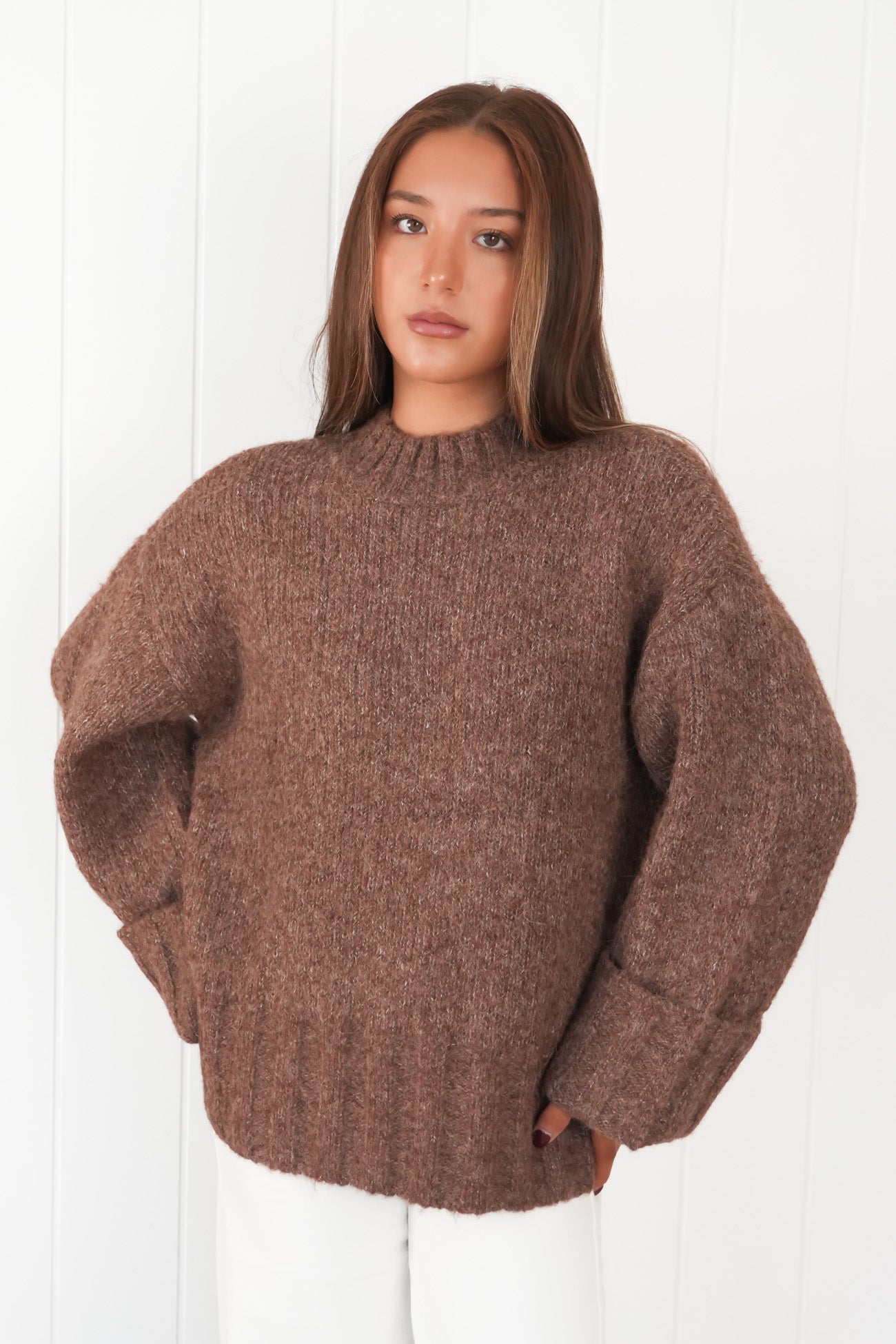 Mabel Knit Jumper Chocolate