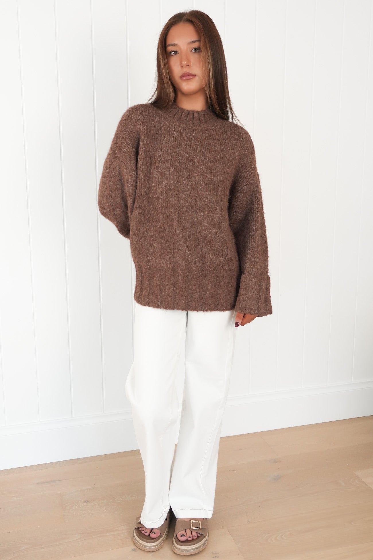 Mabel Knit Jumper Chocolate