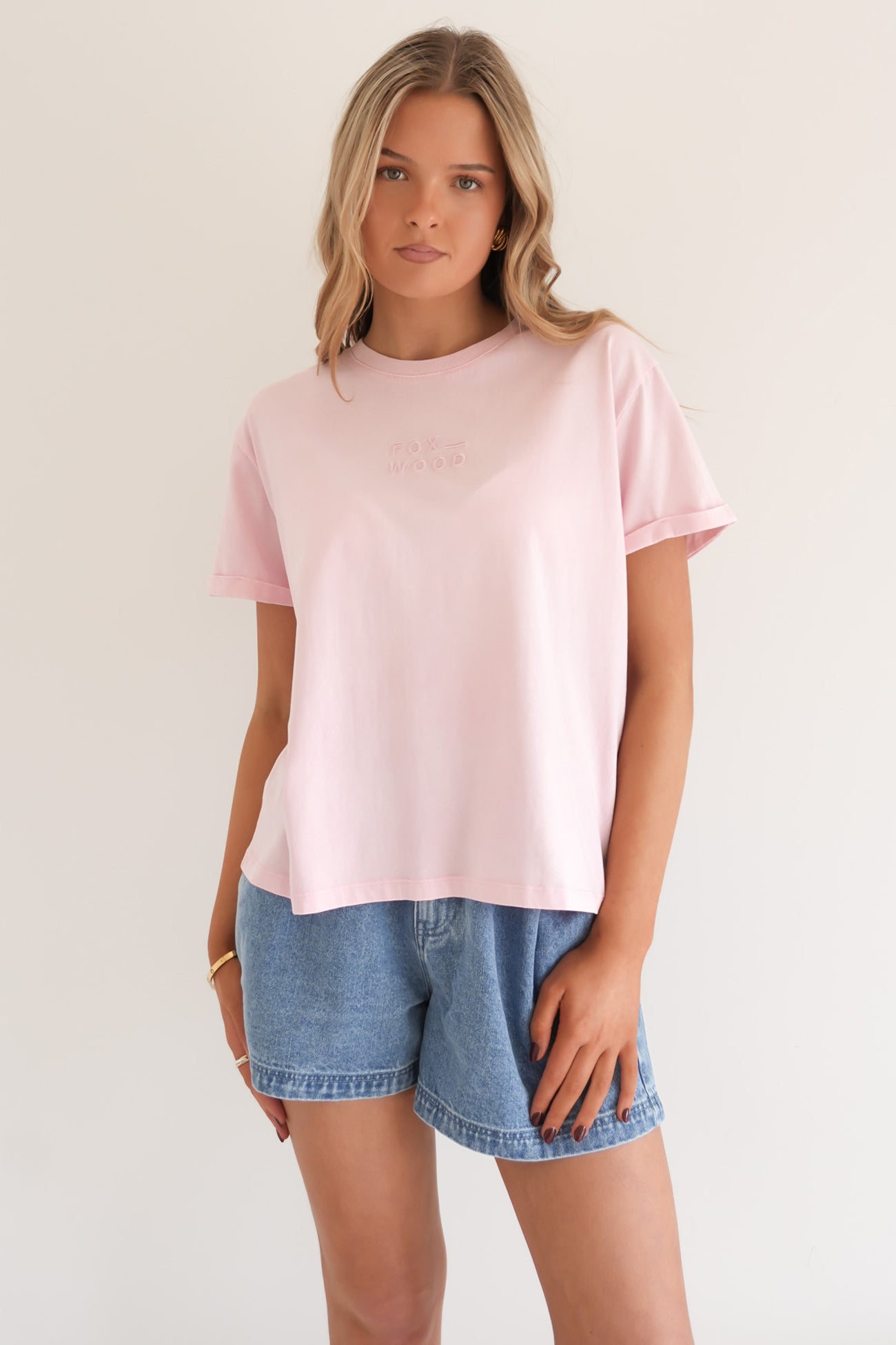 Huntleigh Oversized Tee Pale Pink