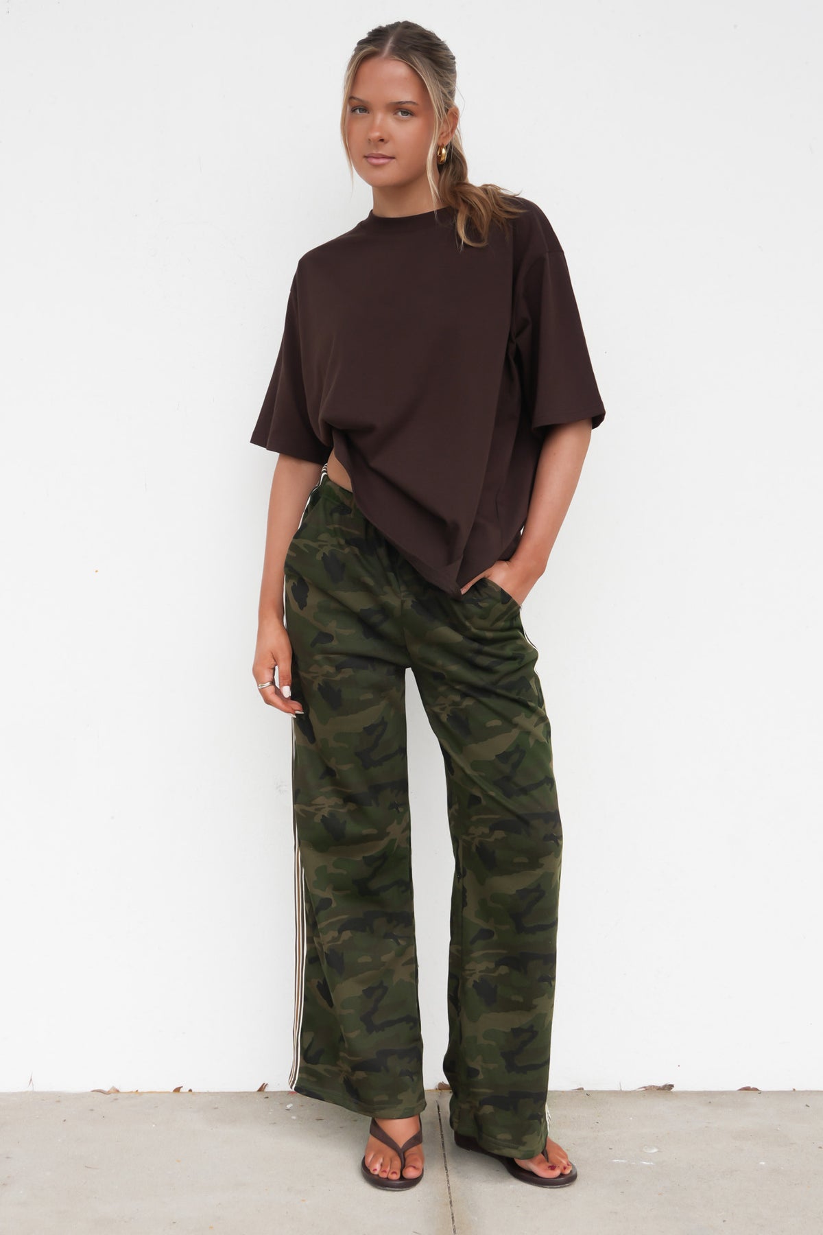 Jake Track Pant Dark Camo Brown