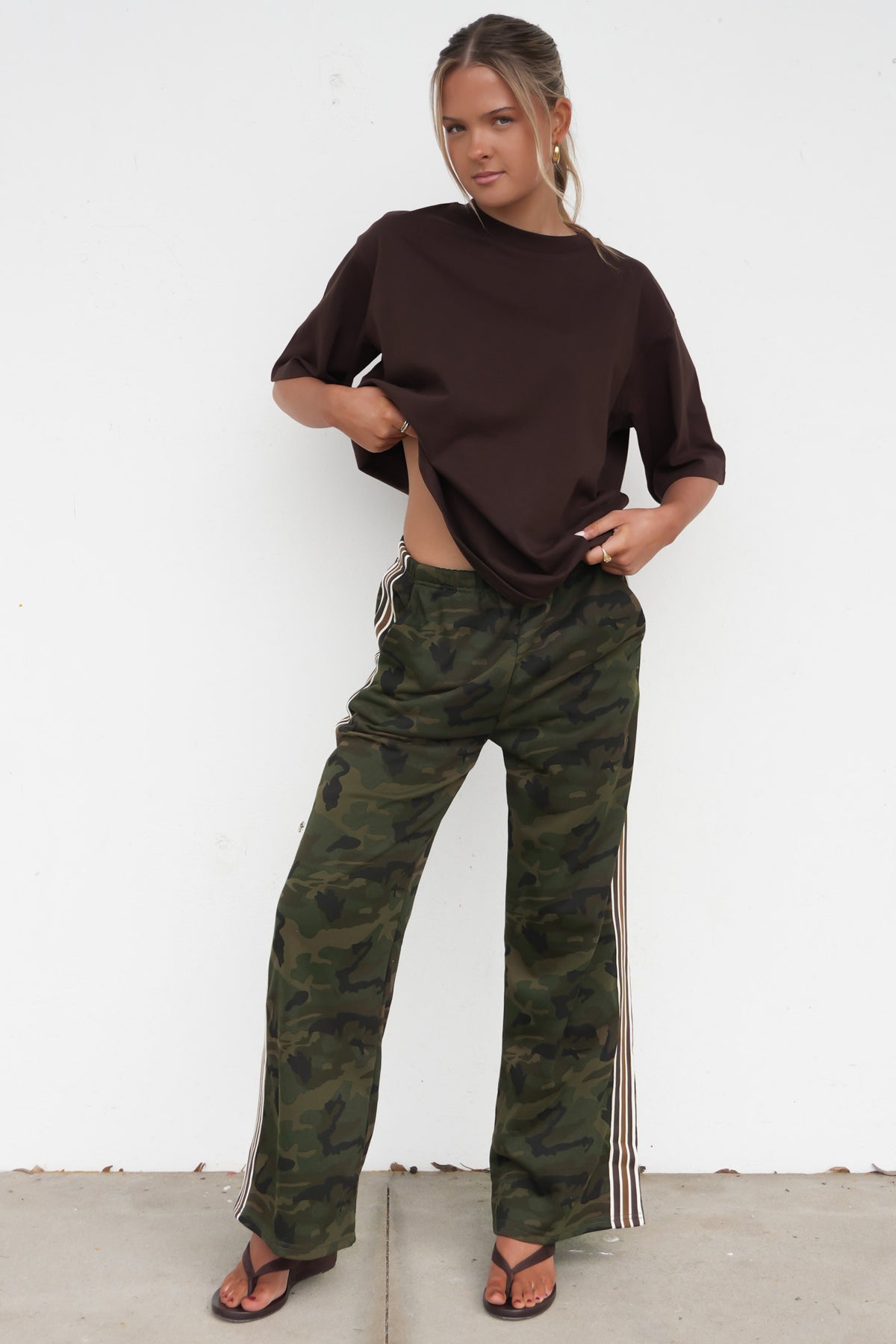 Jake Track Pant Dark Camo Brown