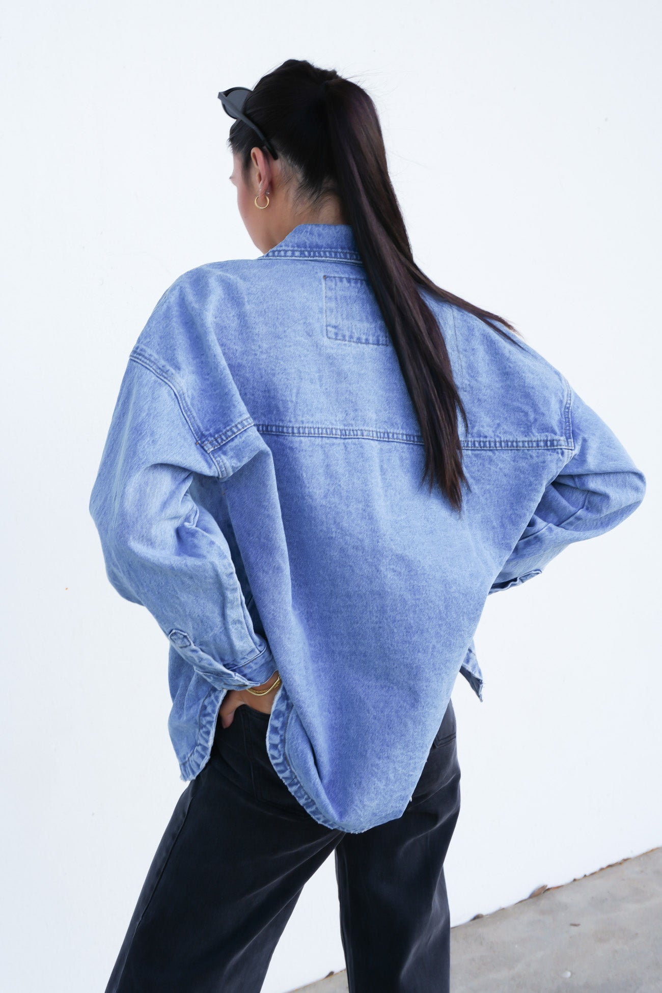 Dale Shacket Light Blue