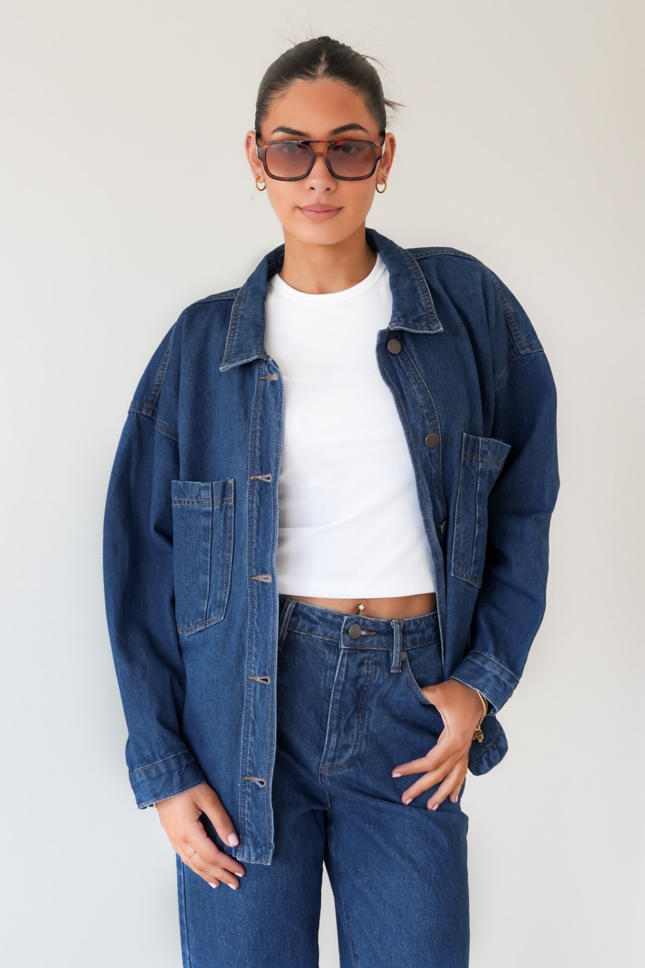 Dale Shacket Heritage Blue