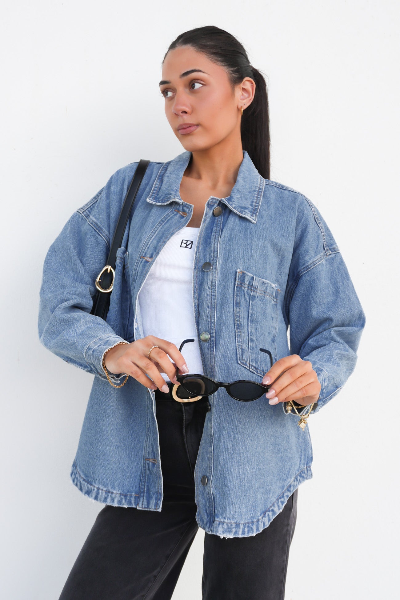 Dale Shacket Light Blue
