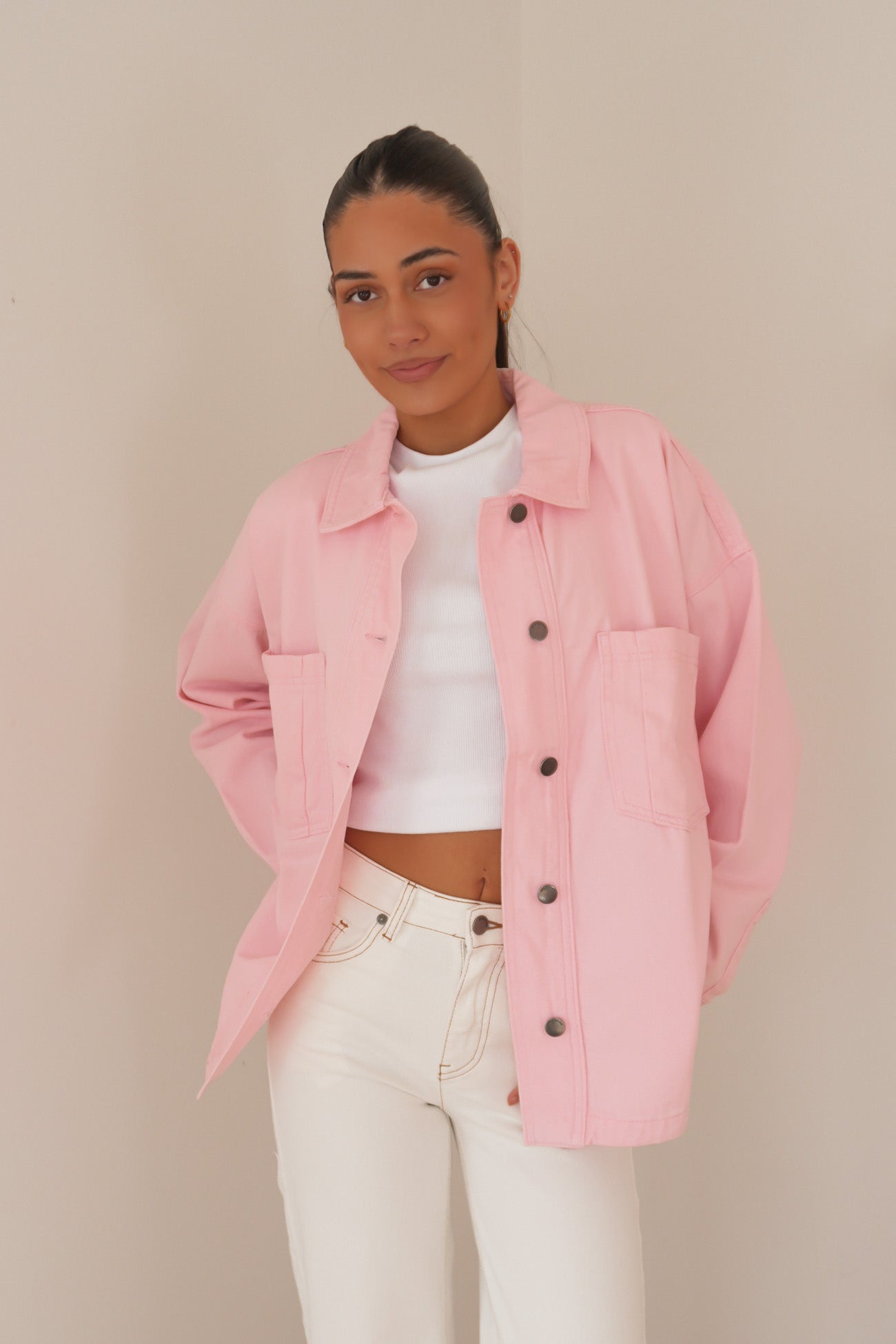 Dale Shacket Pink