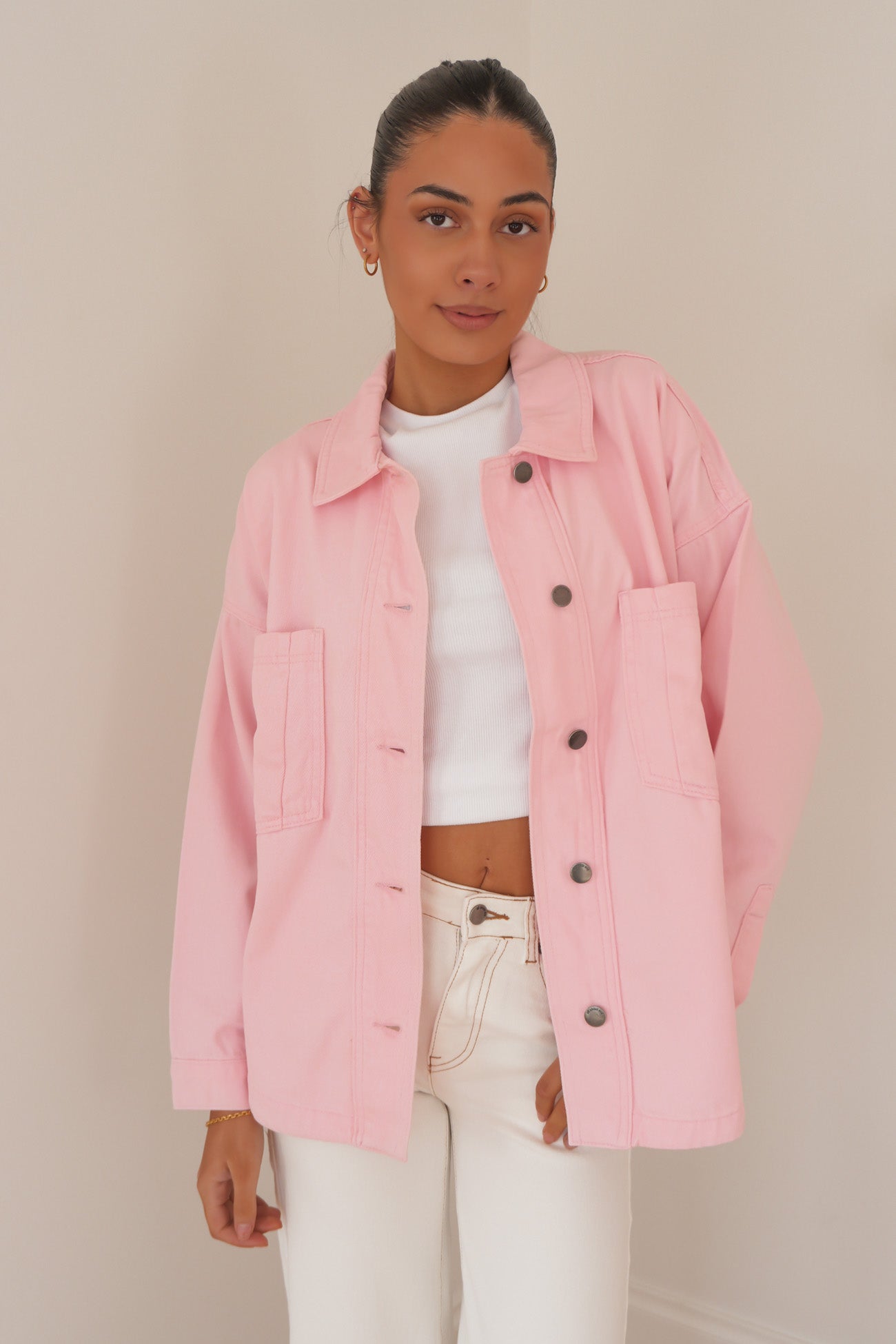 Dale Shacket Pink