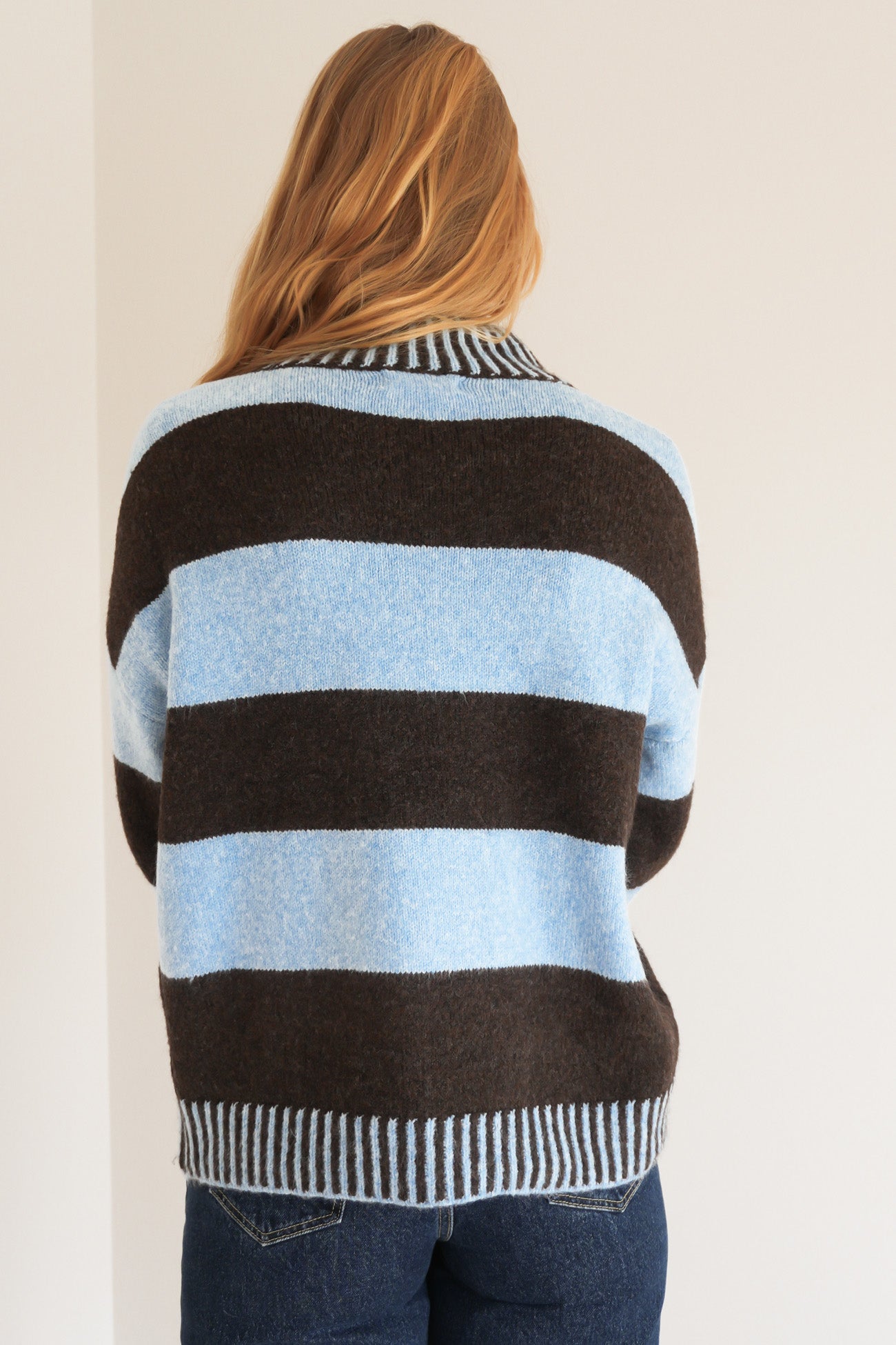 Dallas Knit Jumper Blue Chocolate