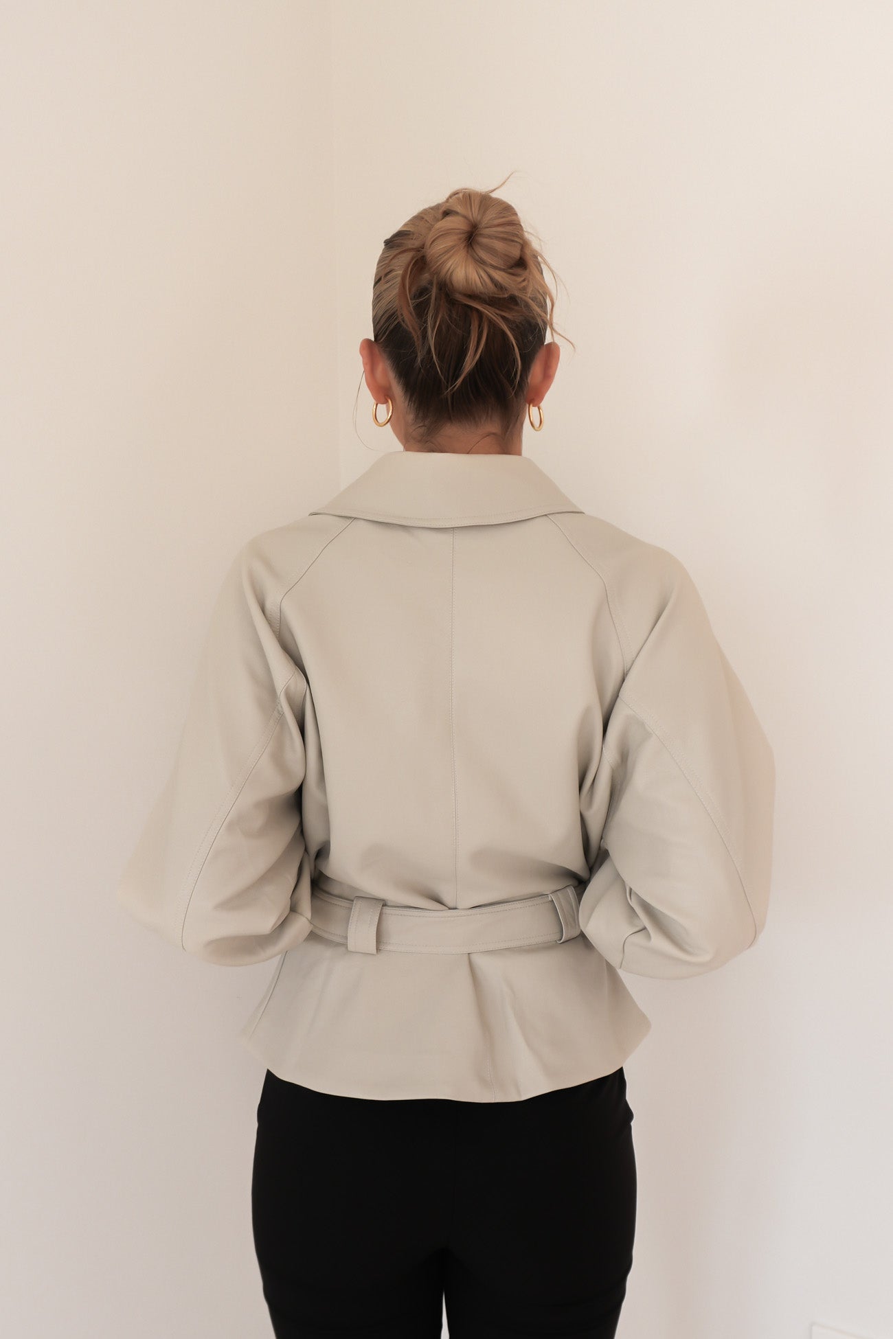 Darcie Pleather Jacket Stone