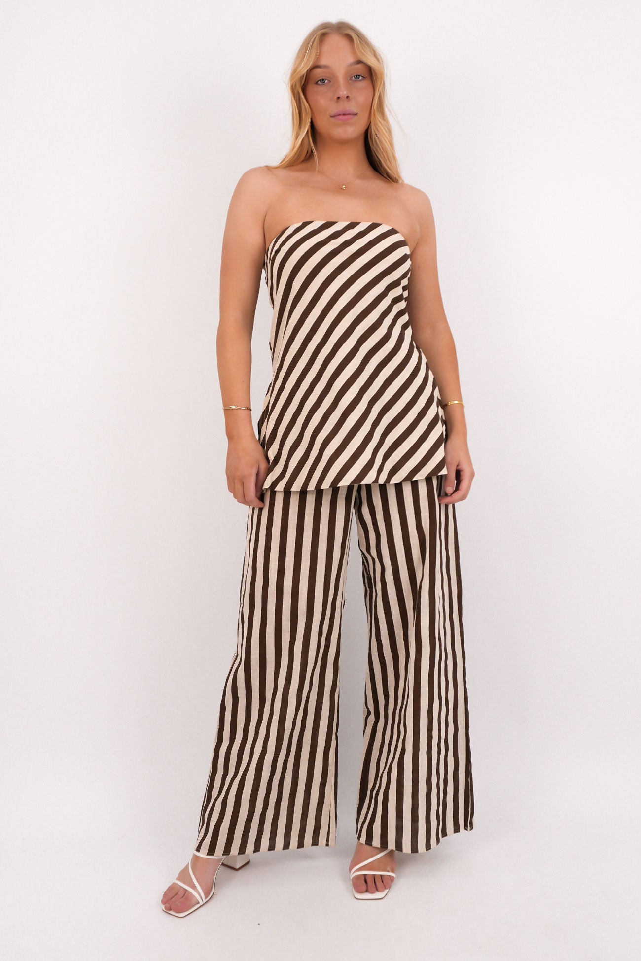 Darla Set Chocolate Stripe