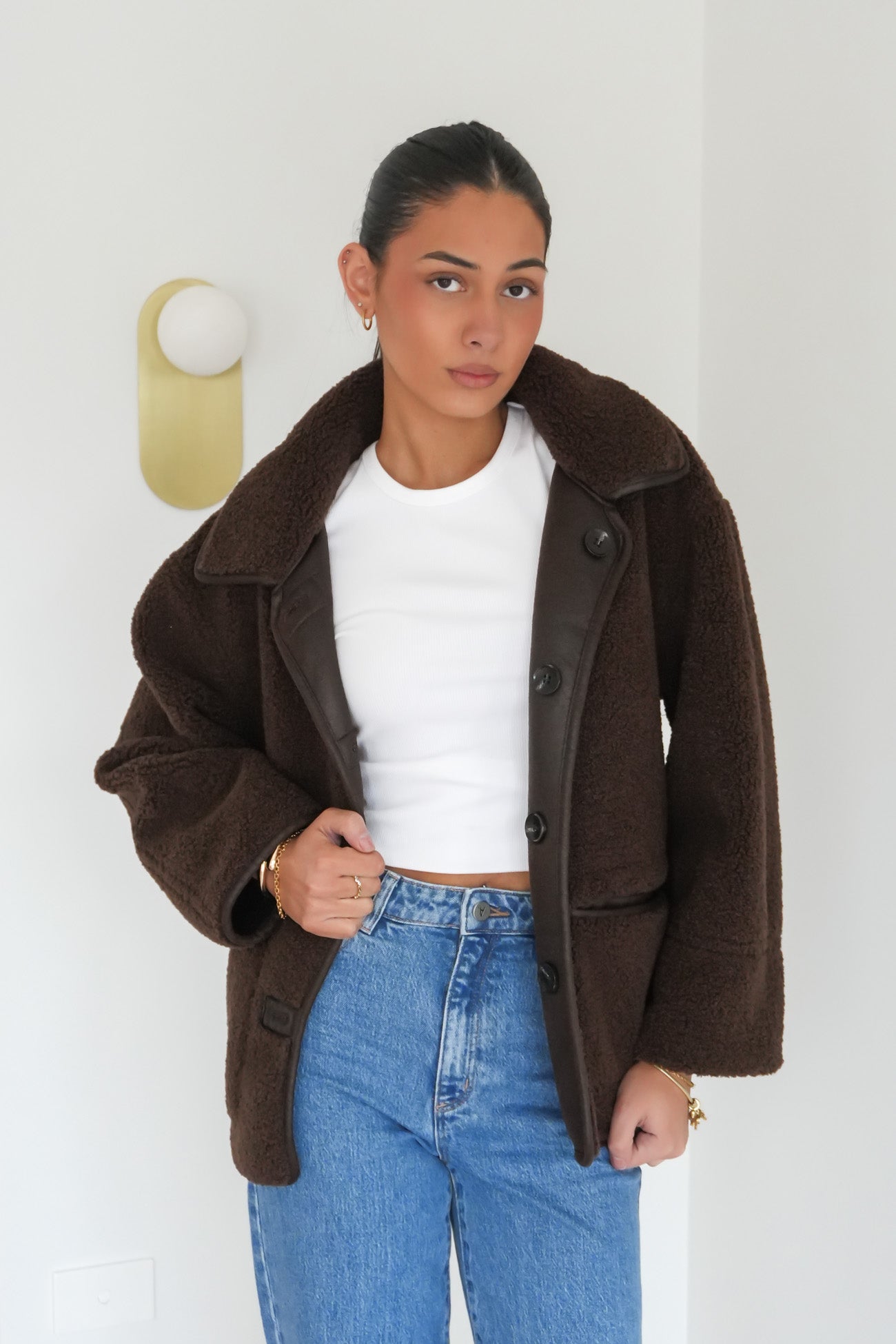 Davina Reversible Jacket Chocolate