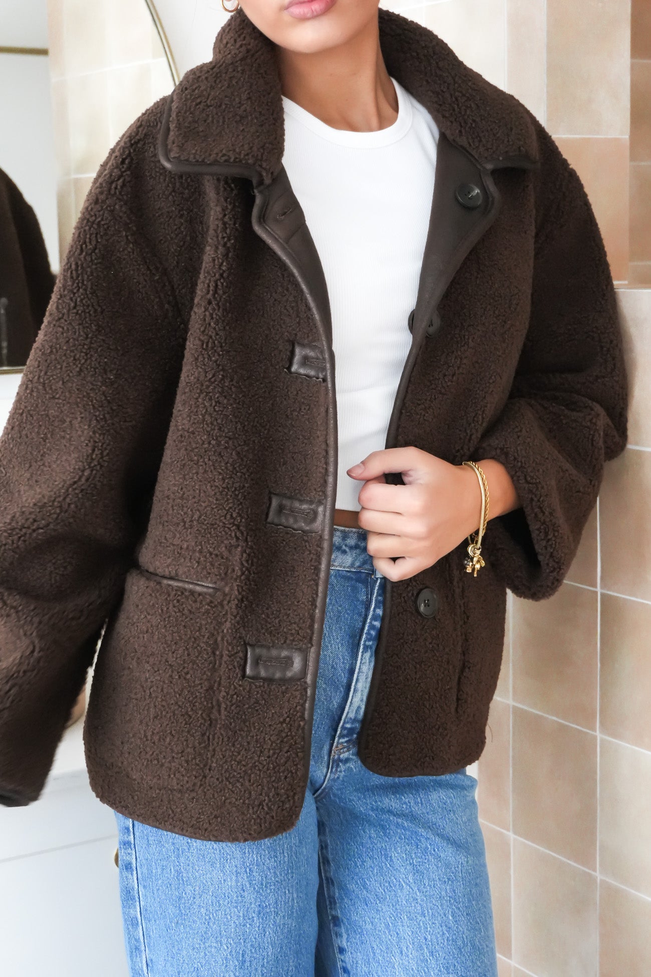 Davina Reversible Jacket Chocolate