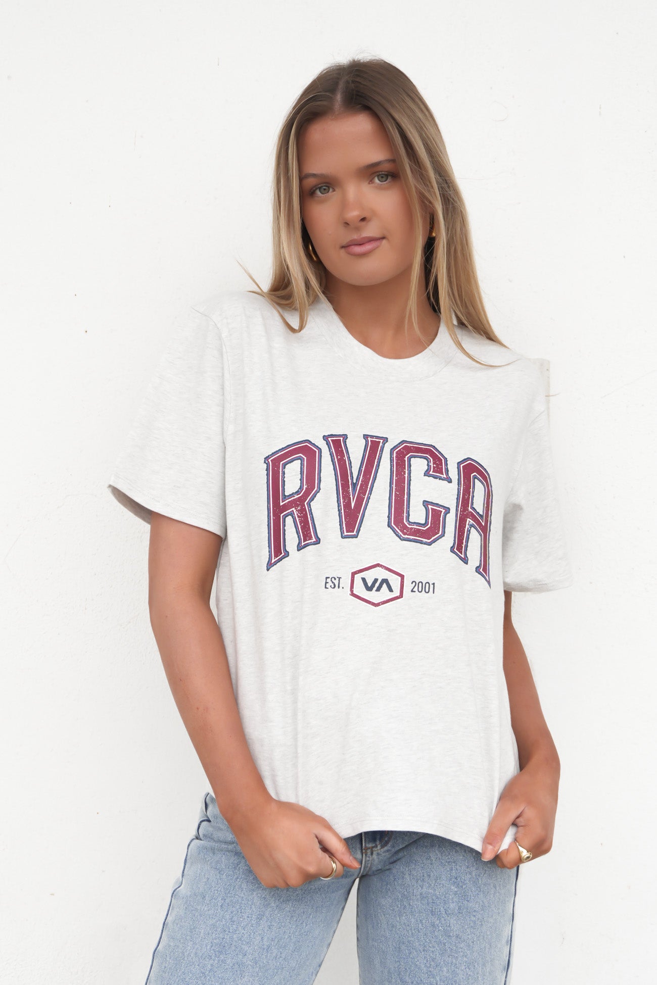 Dial Up Easy Tee Grey Marle