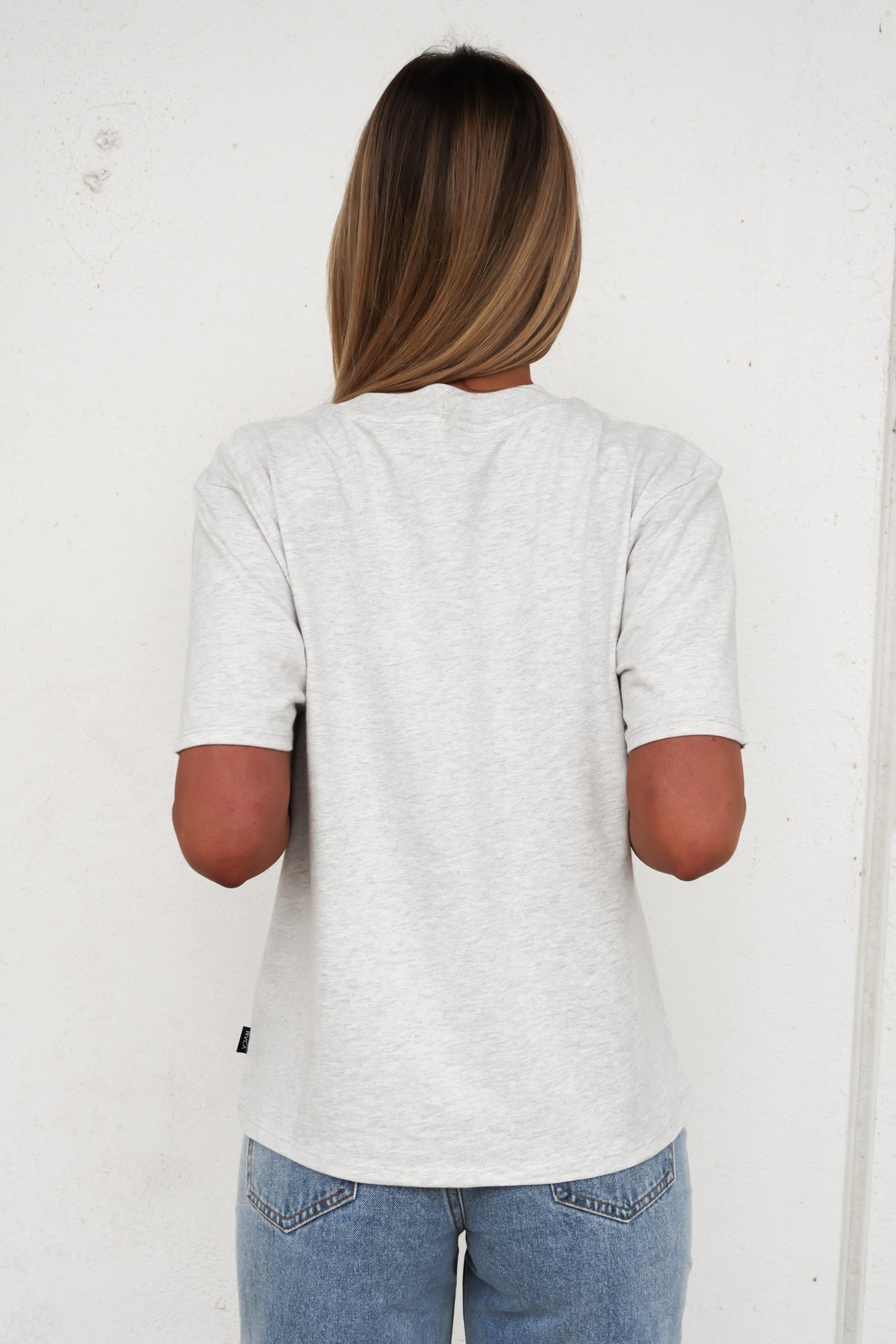 Dial Up Easy Tee Grey Marle
