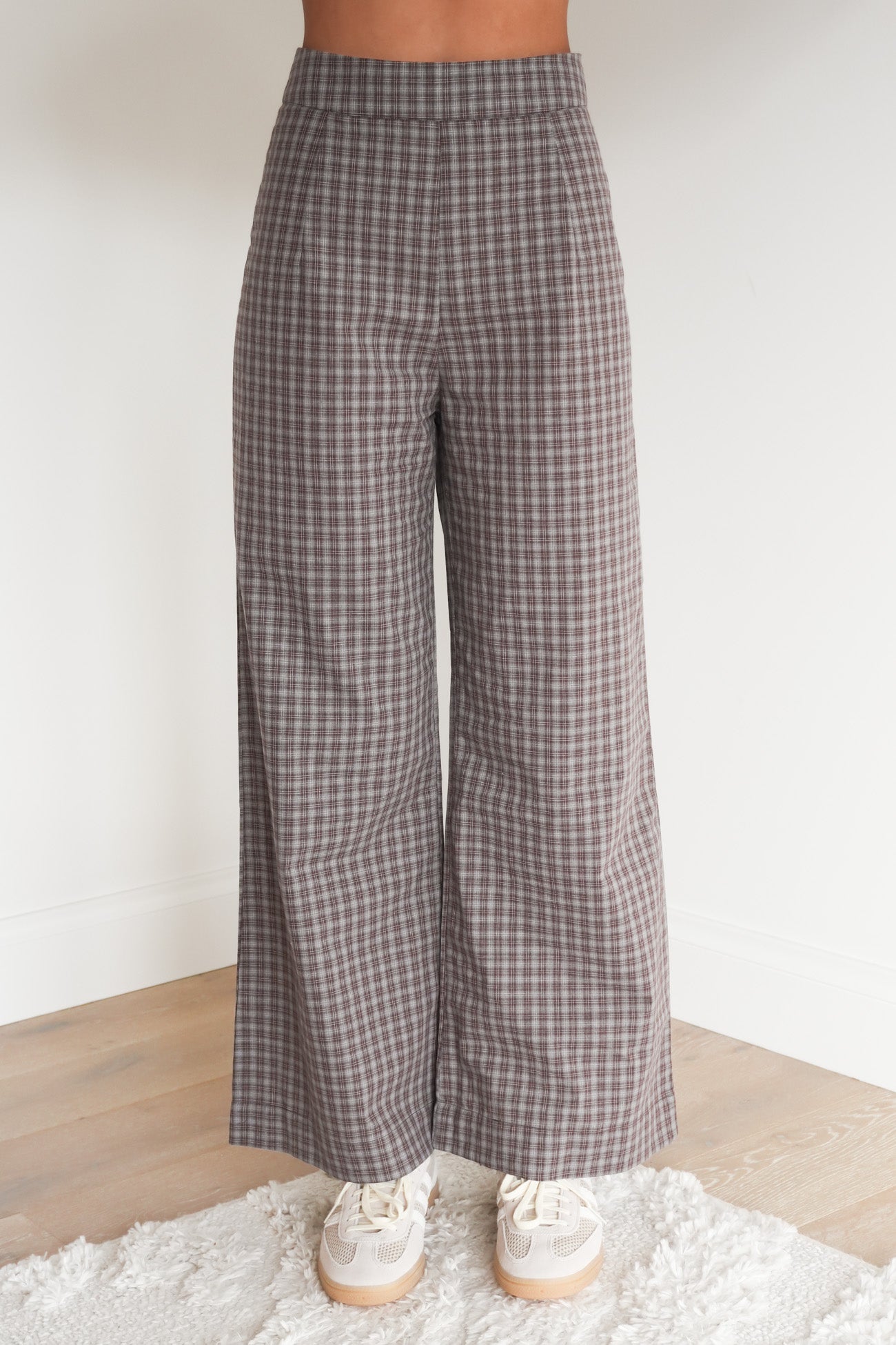 house on the hill pants（checker）　90 DorothyPantBlueChocolateChecke