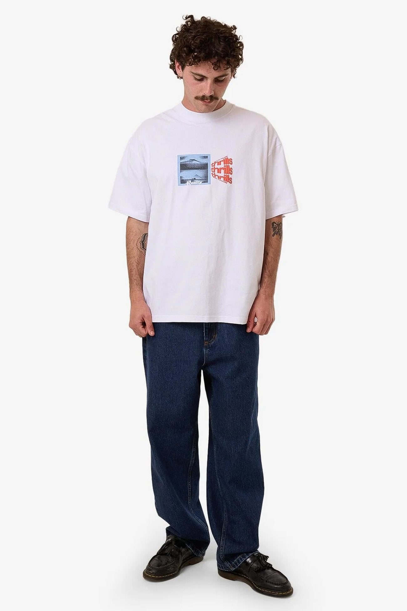 Dream Reality Box Fit Oversize Tee White