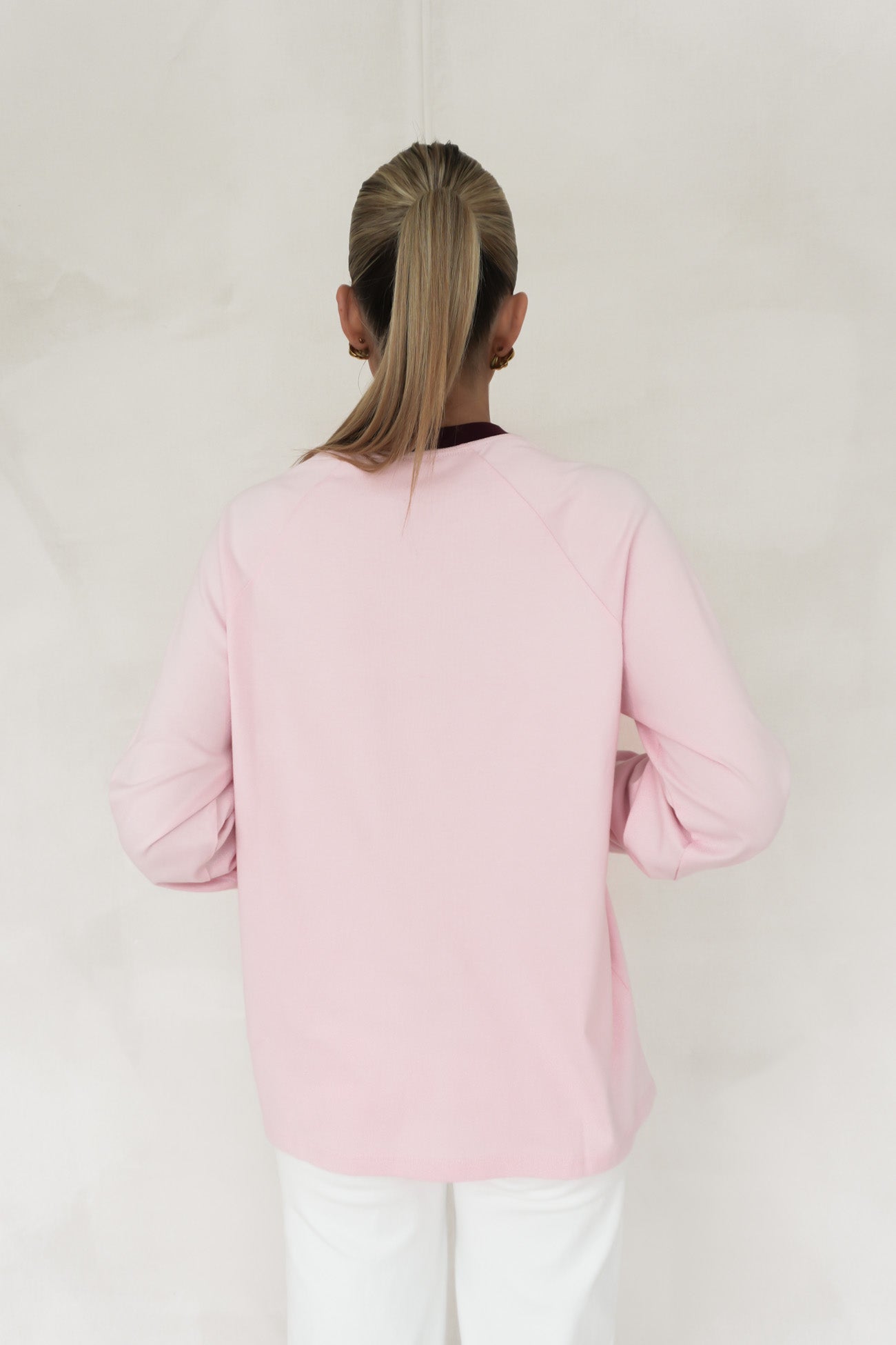 Drew Raglan Top Pink