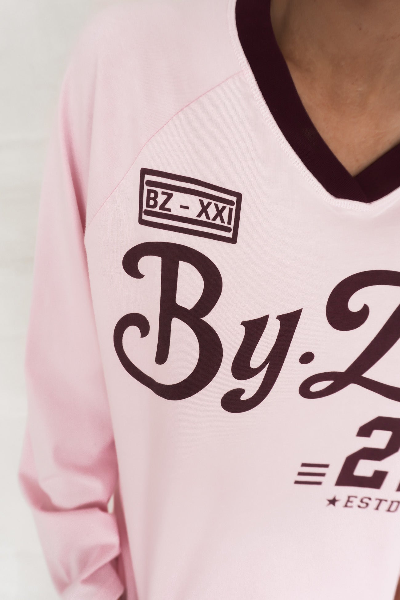 Drew Raglan Top Pink