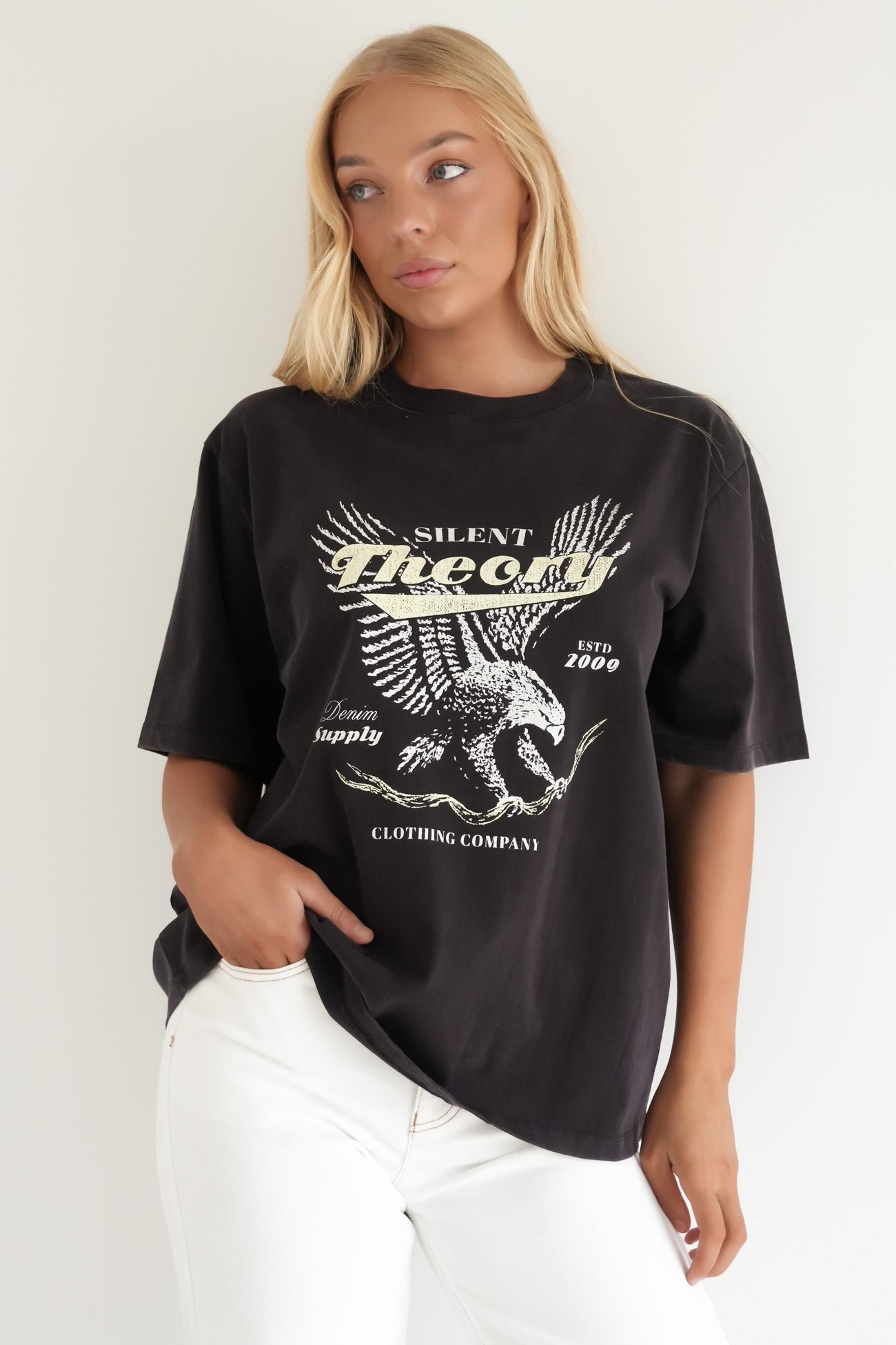 Dystopia Tee Washed Black