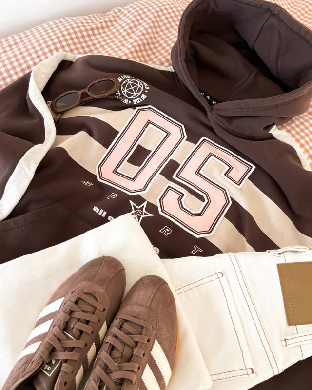 Ninety Five Relaxed Hoodie Brown