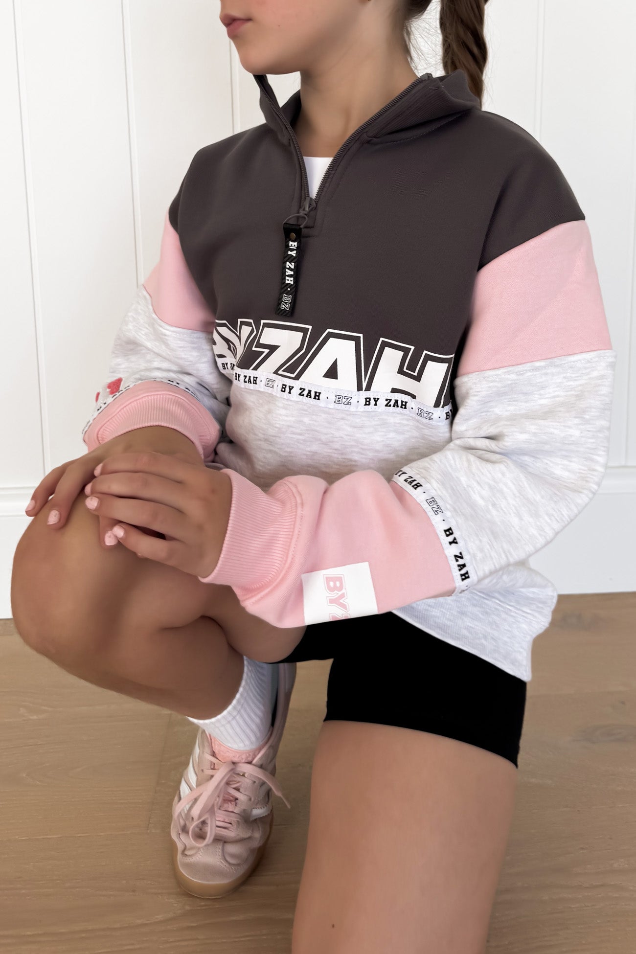 Easton Mini Quarter Zip Pink