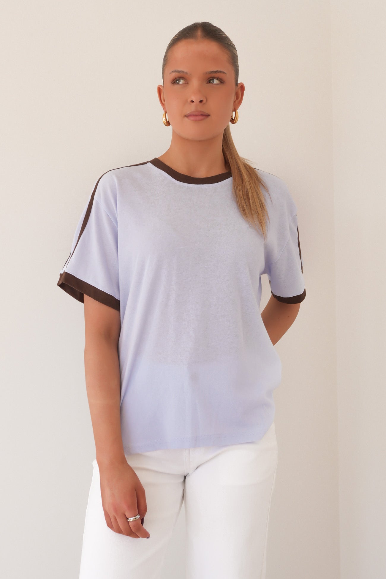 Effy Tee Light Blue Chocolate