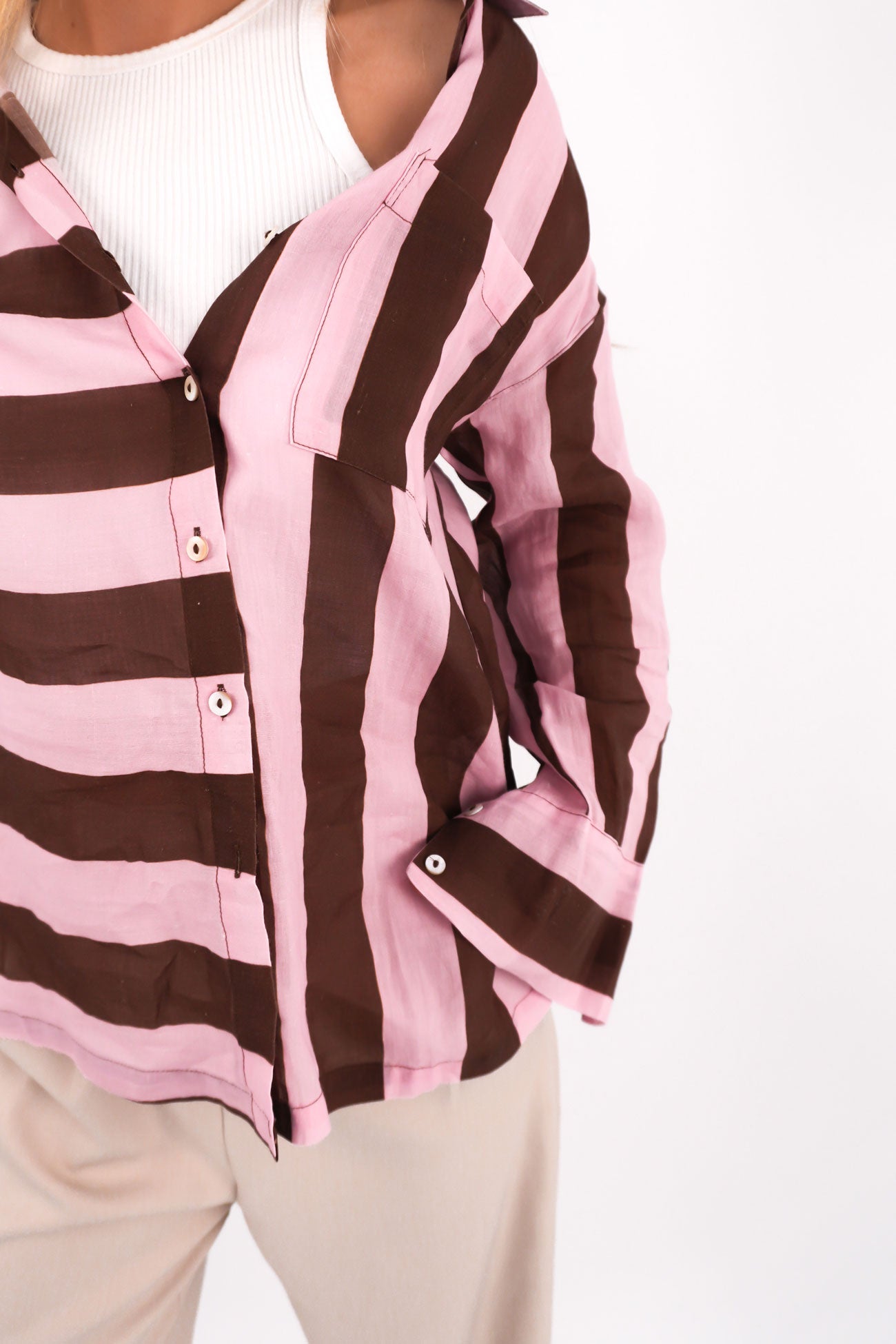 Elektra Long Sleeve Shirt Choc Pink