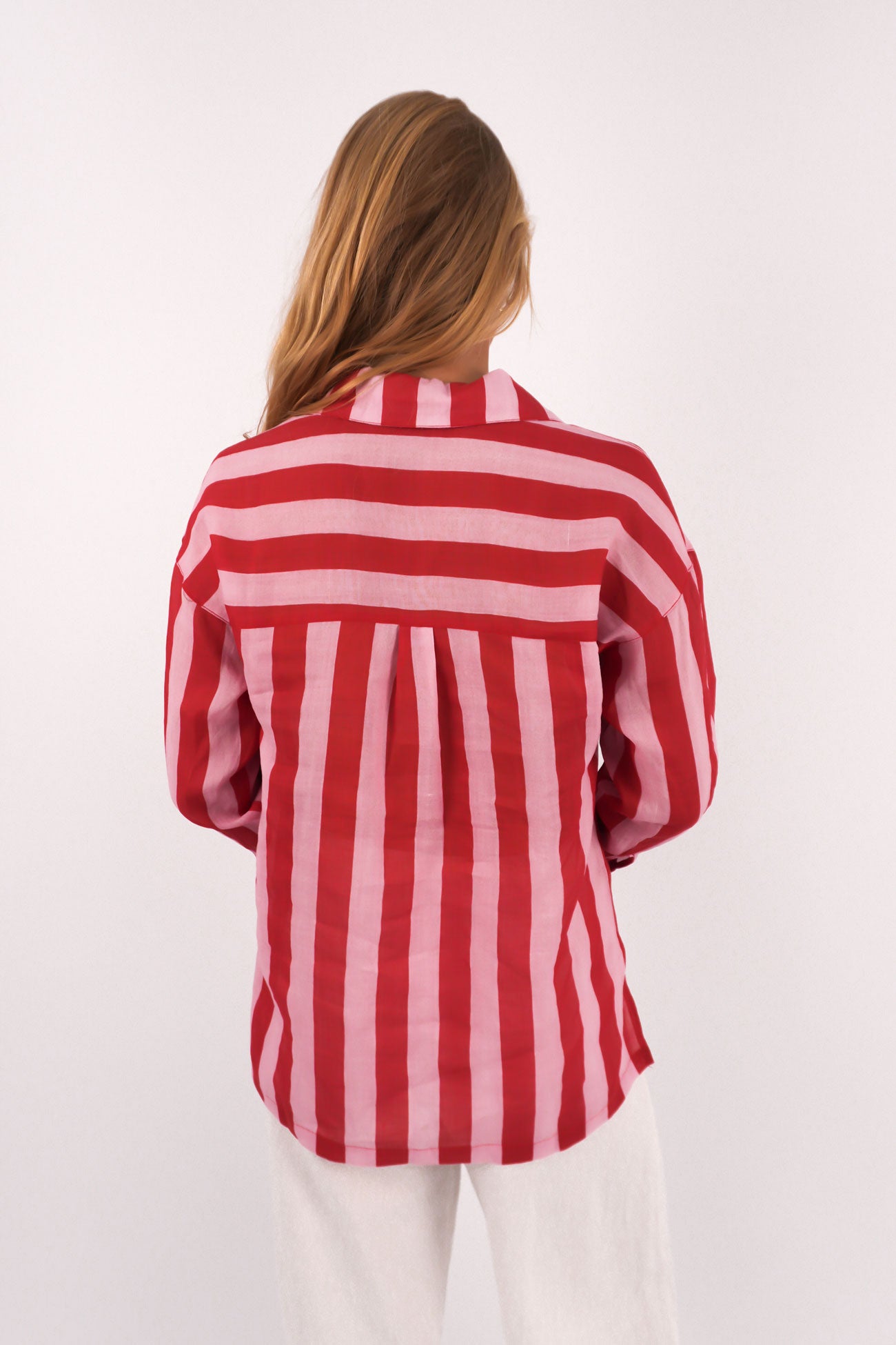 Elektra Long Sleeve Shirt Pink Red