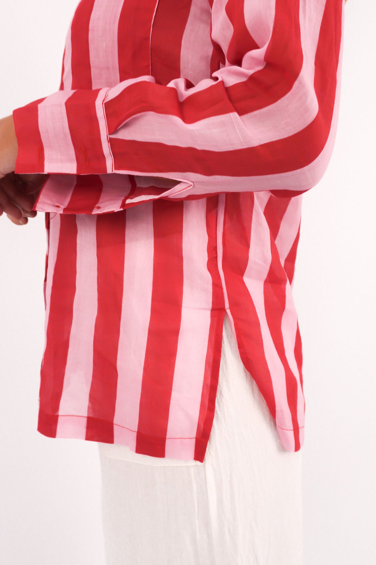 Elektra Long Sleeve Shirt Pink Red