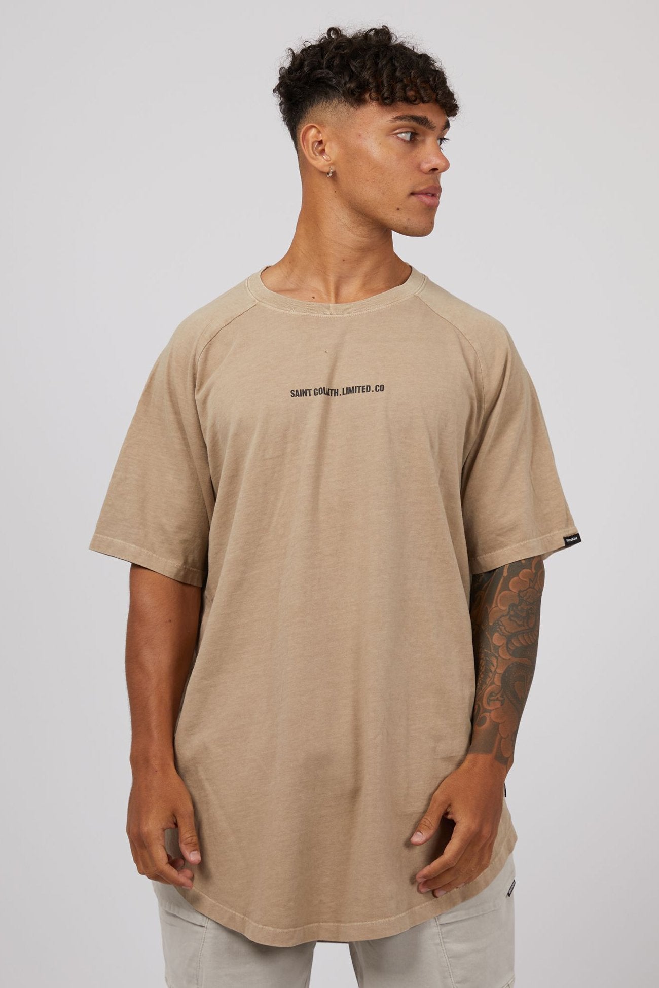 Elevate Raglan Tee Tan