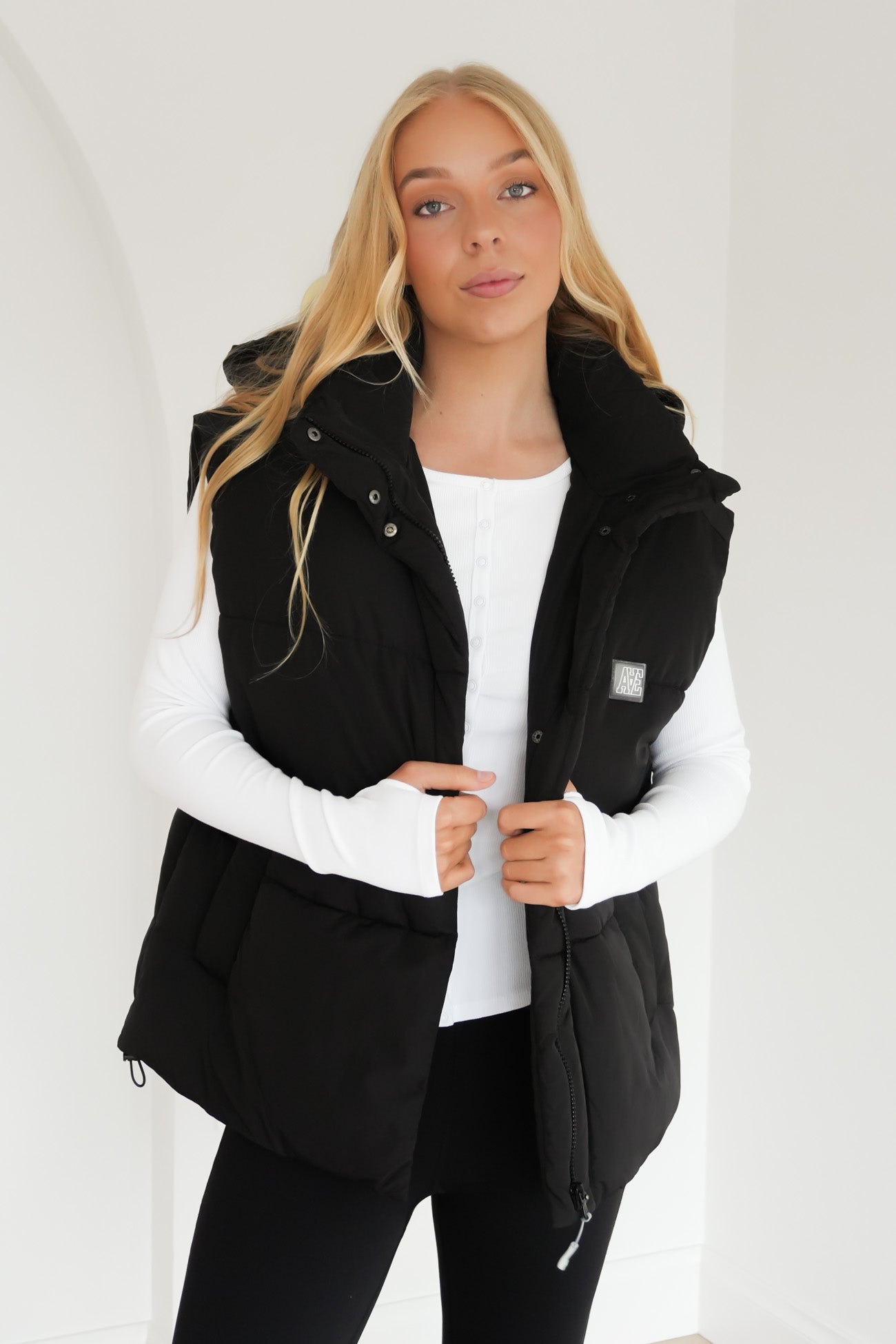 Elevate Puffer Vest Black
