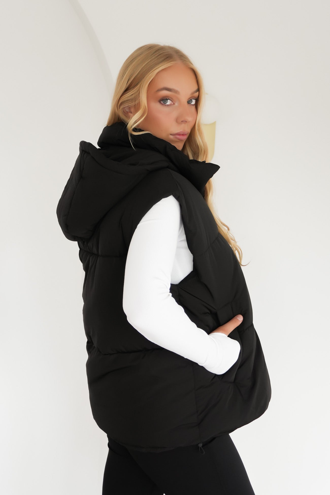 Elevate Puffer Vest Black