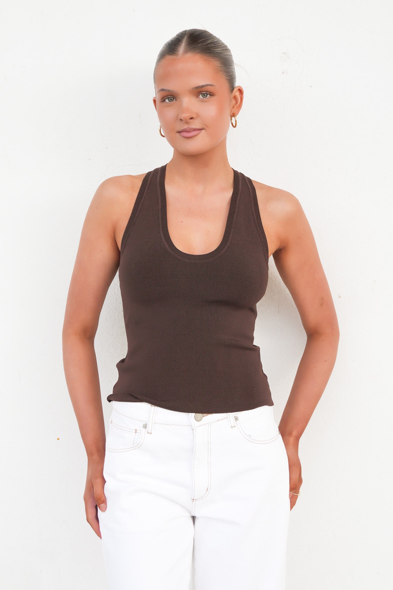Elise Tank Chocolate