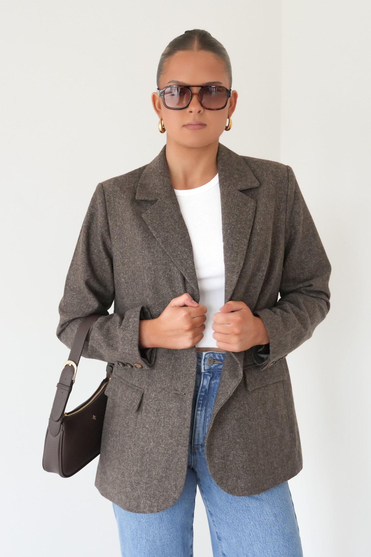 Elodie Blazer Brown