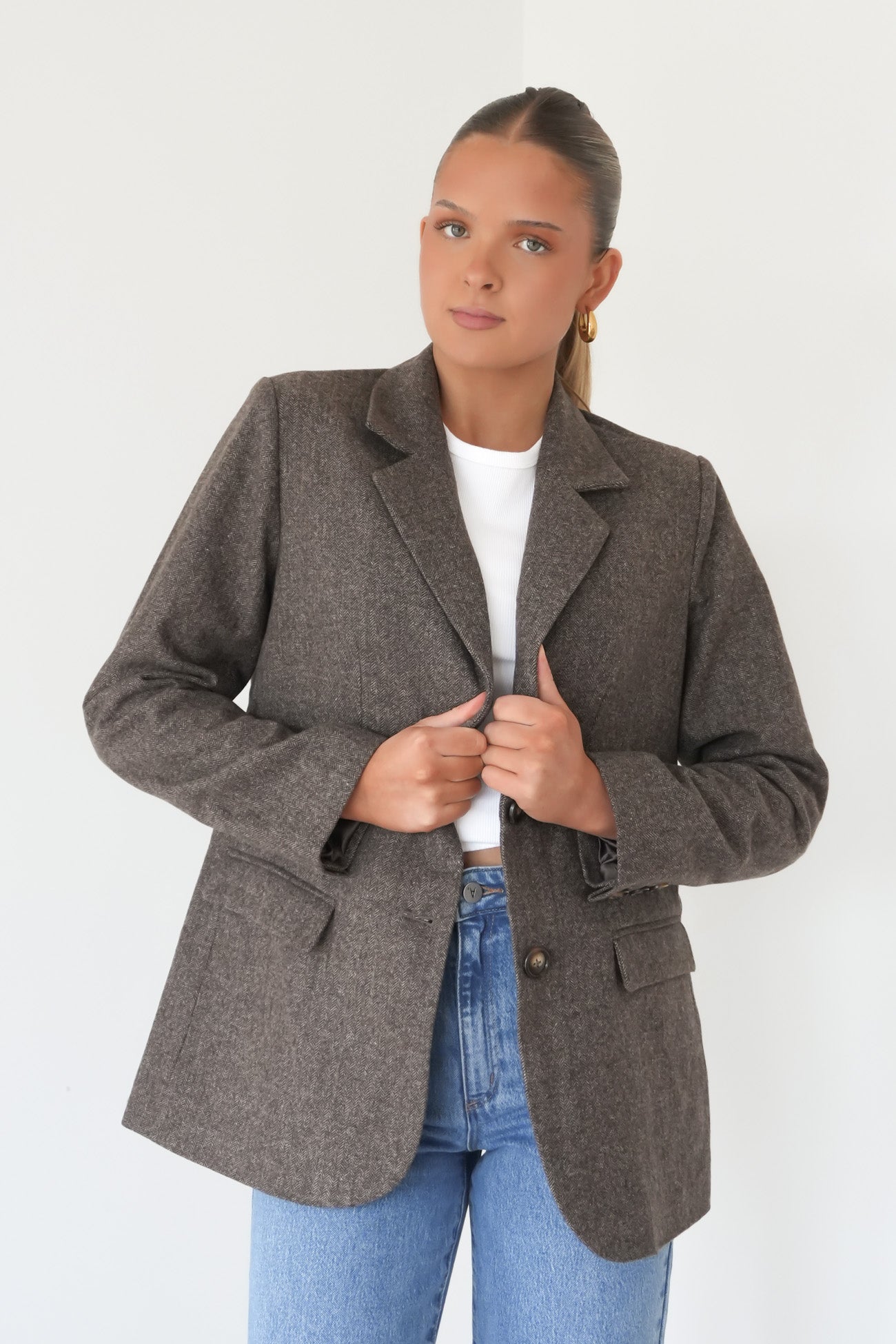 Elodie Blazer Brown